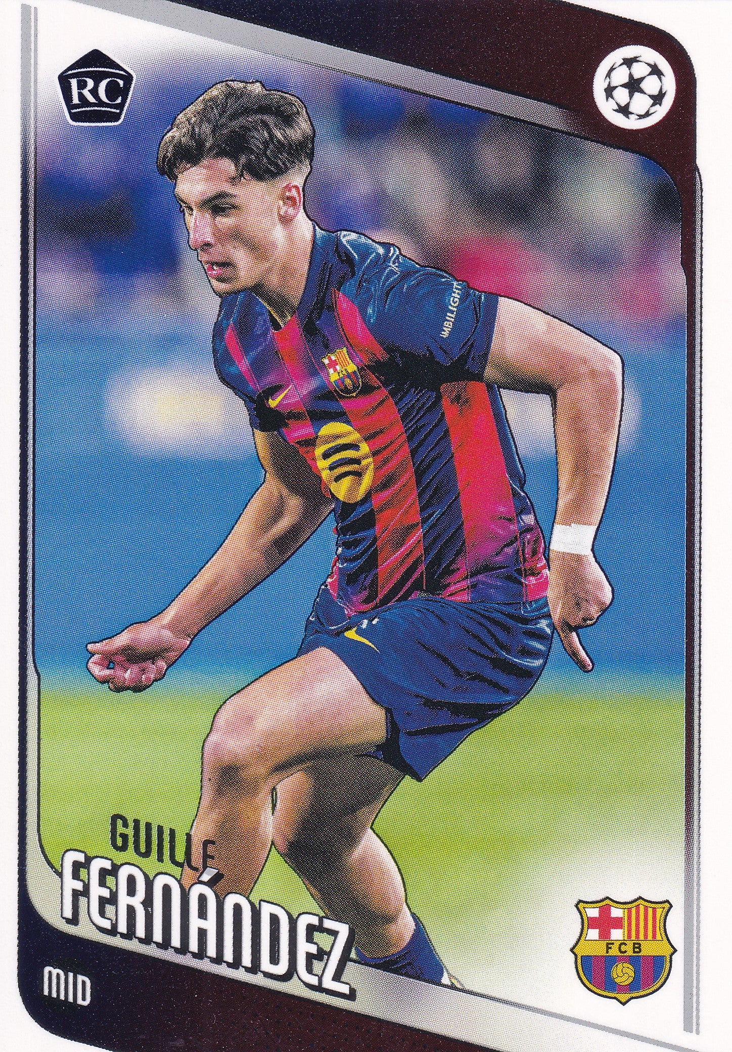 190. GUILLE FERNANDEZ - FC BARCELONA - ROOKIE CARD