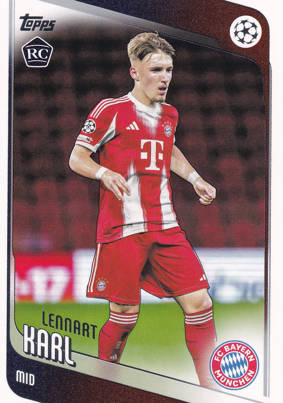 187. LENNART KARL - FC BAYERN MUNCHEN - ROOKIE CARD