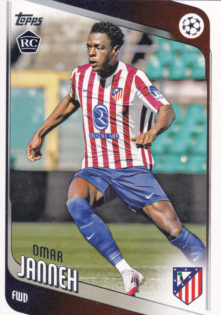 137. OMAR JANNEH - ATLETICO DE MADRID - ROOKIE CARD