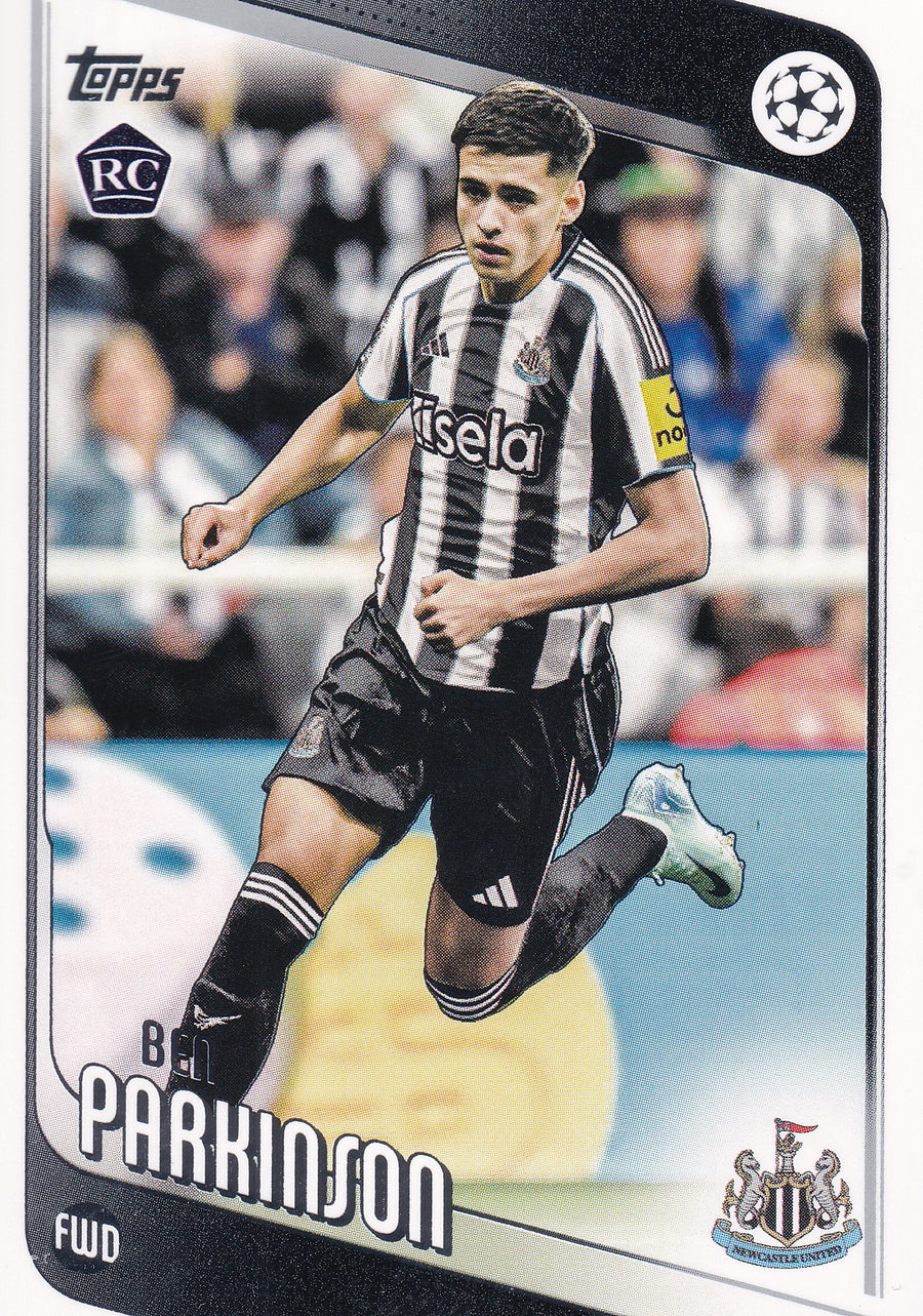 125. BEN PARKINSON - NEWCASTLE UNITED - ROOKIE CARD