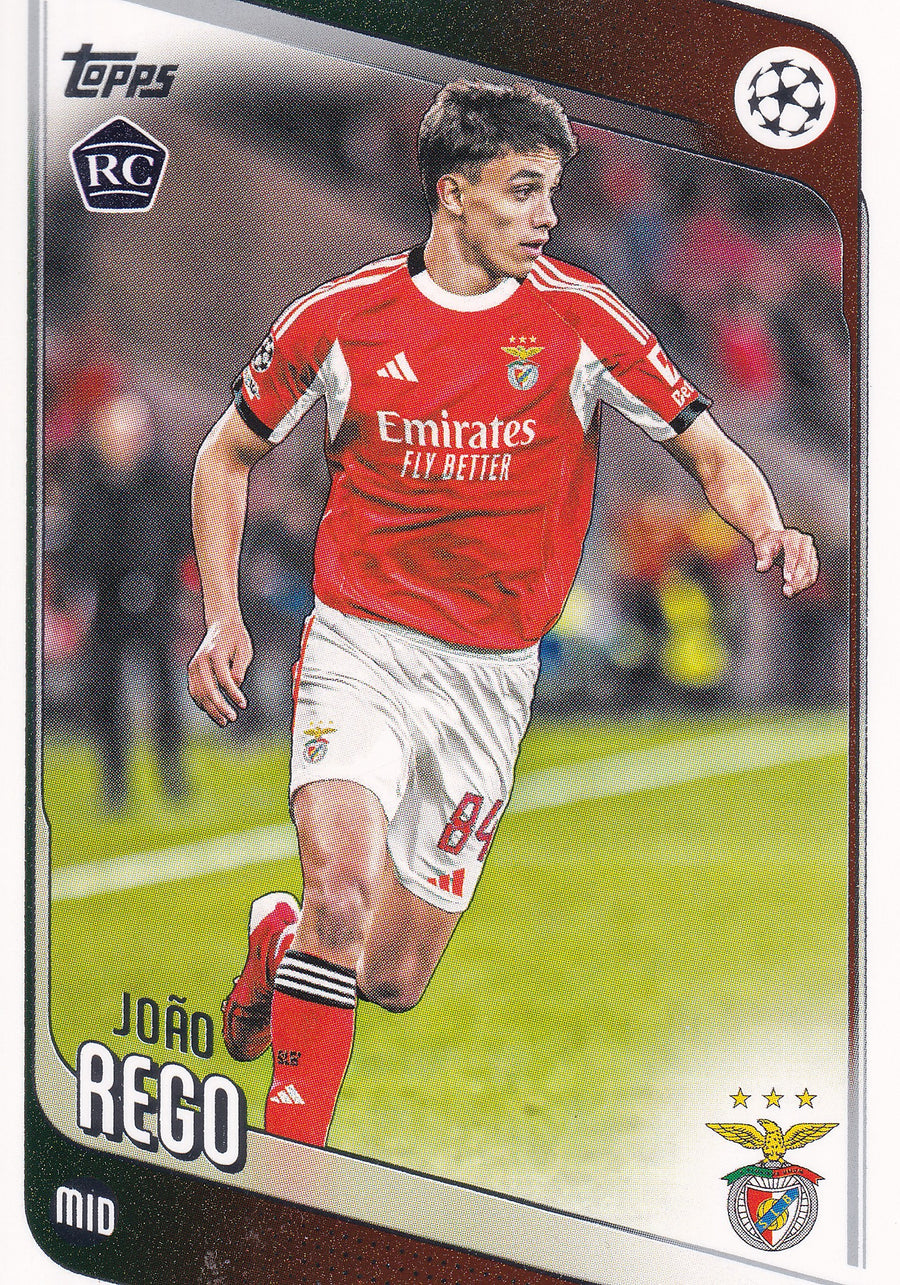 168. JOÄO REGO - SL BENFICA - ROOKIE CARD