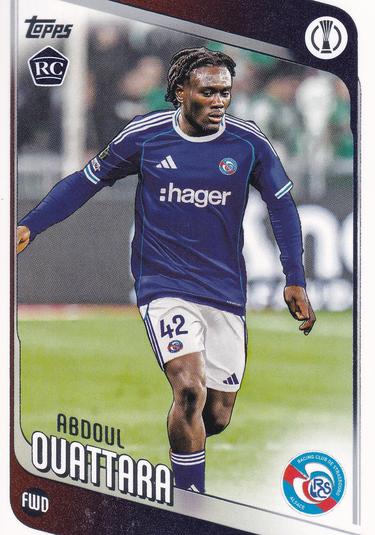 114. ABDOUL OUATTARA - STRASBOURG - ROOKIE CARD