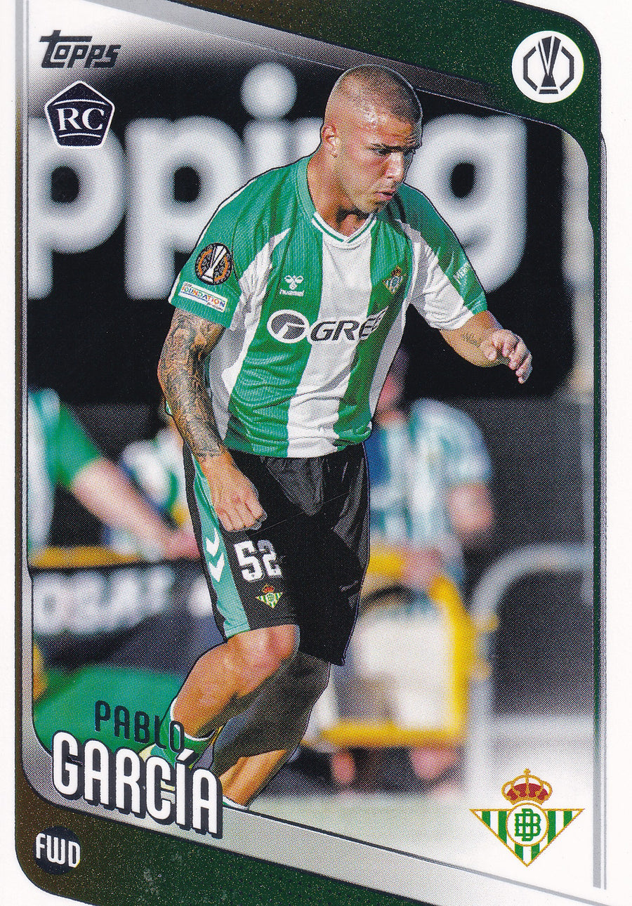 174. PABLO GARCIA - REAL BETIS - ROOKIE CARD