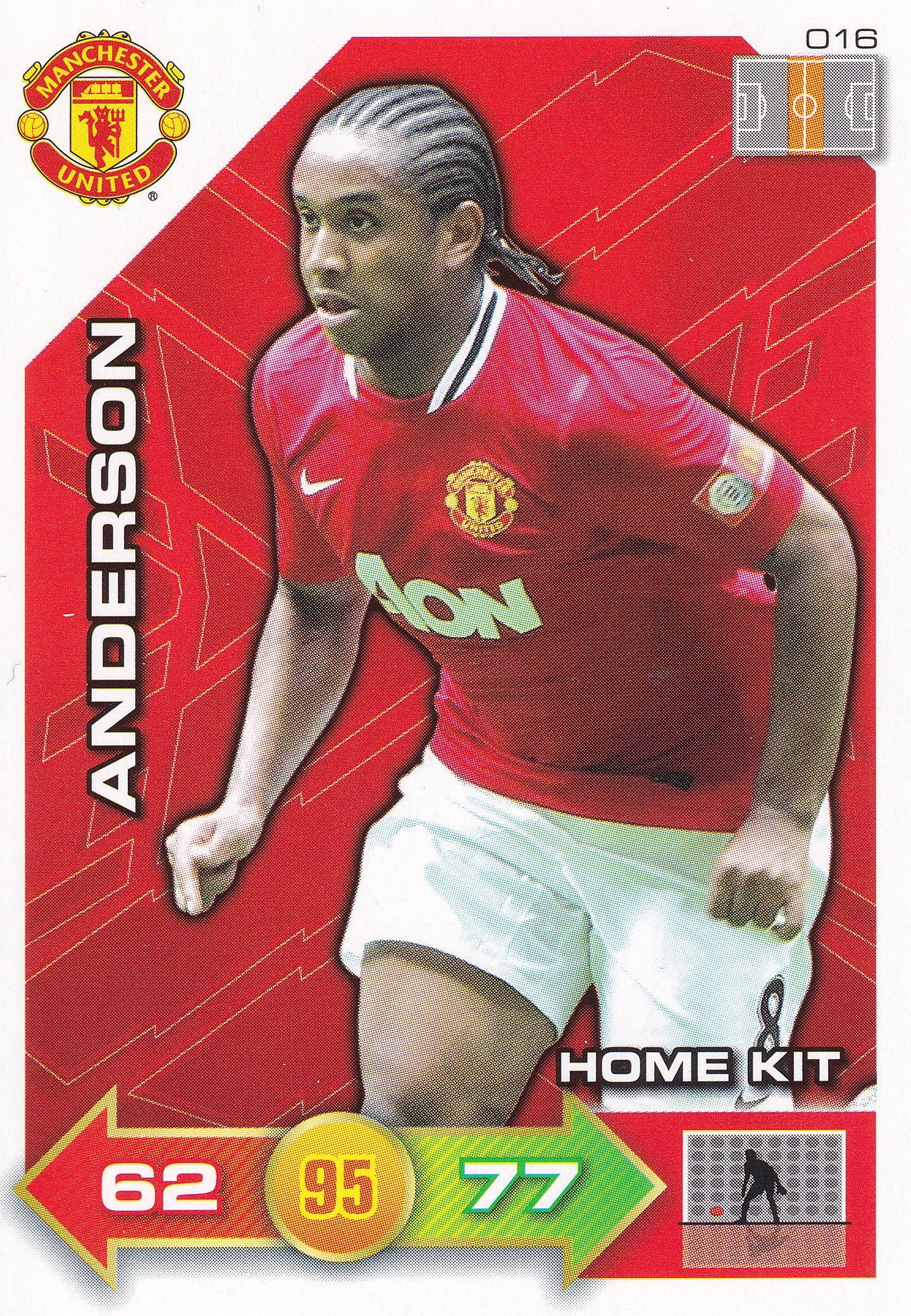 2011 - 016. ANDERSON - MANCHESTER UNITED - HOME KIT
