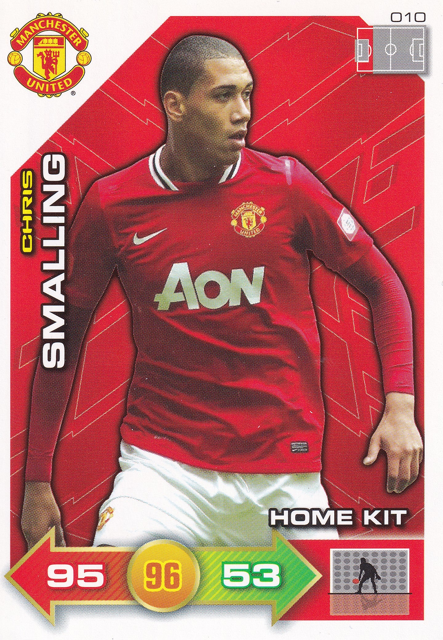 2011 - 010. CHRIS SMALLING - MANCHESTER UNITED - HOME KIT