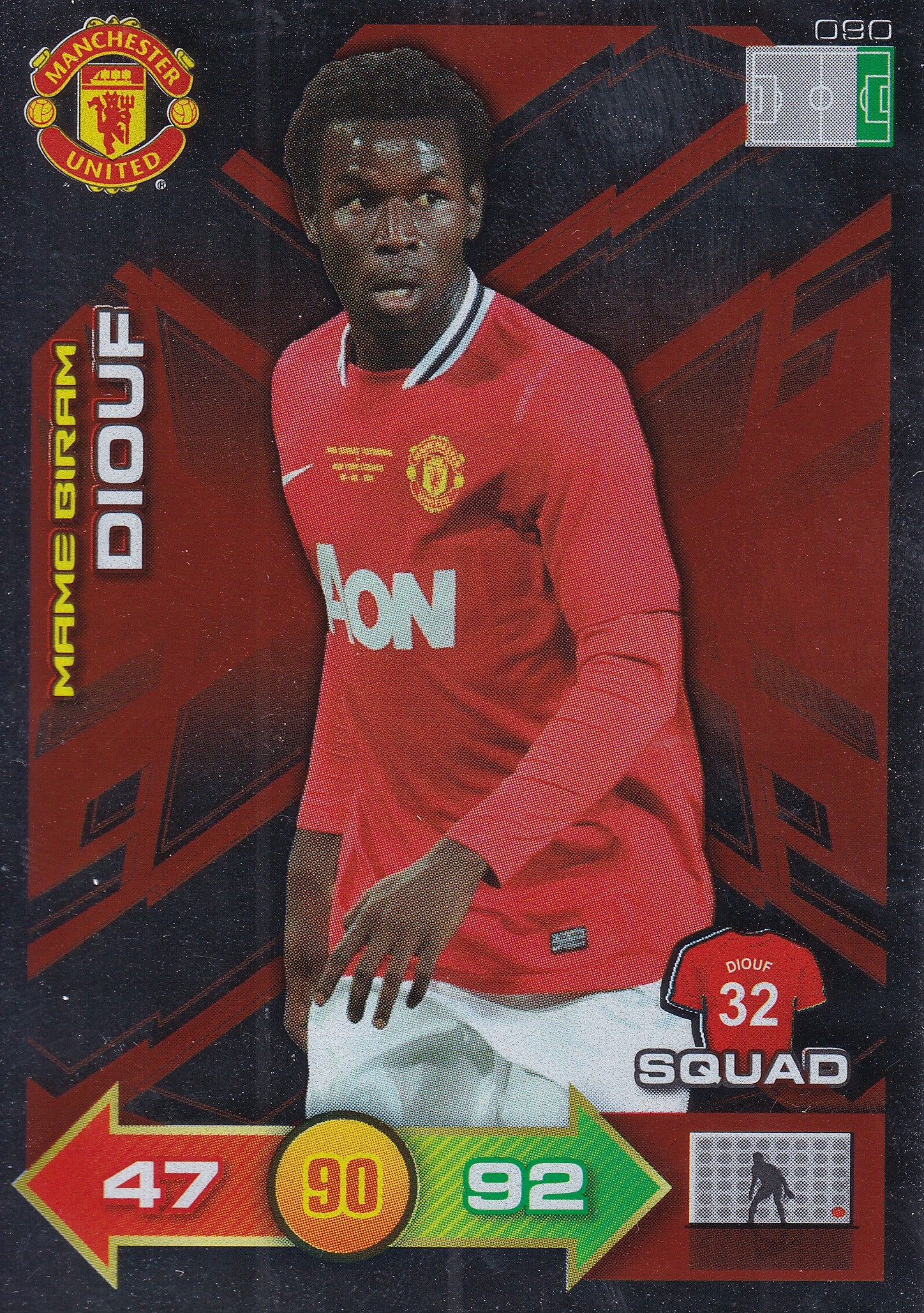 2011 - 090. MAME GIRAM DIOUF - MANCHESTER UNITED - SQUAD