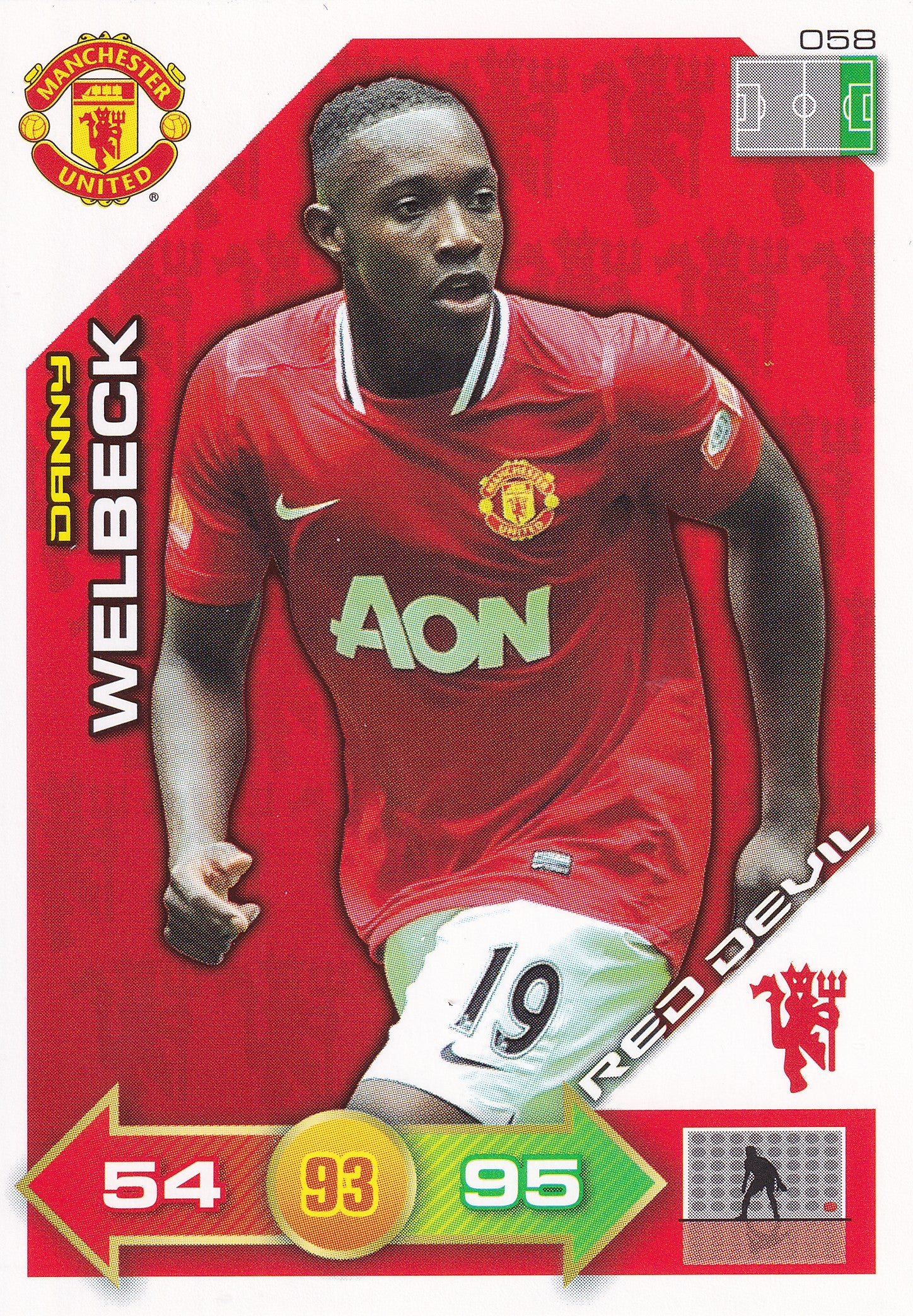 2011 - 058. DANNY WELBECK - MANCHESTER UNITED - RED DEVIL