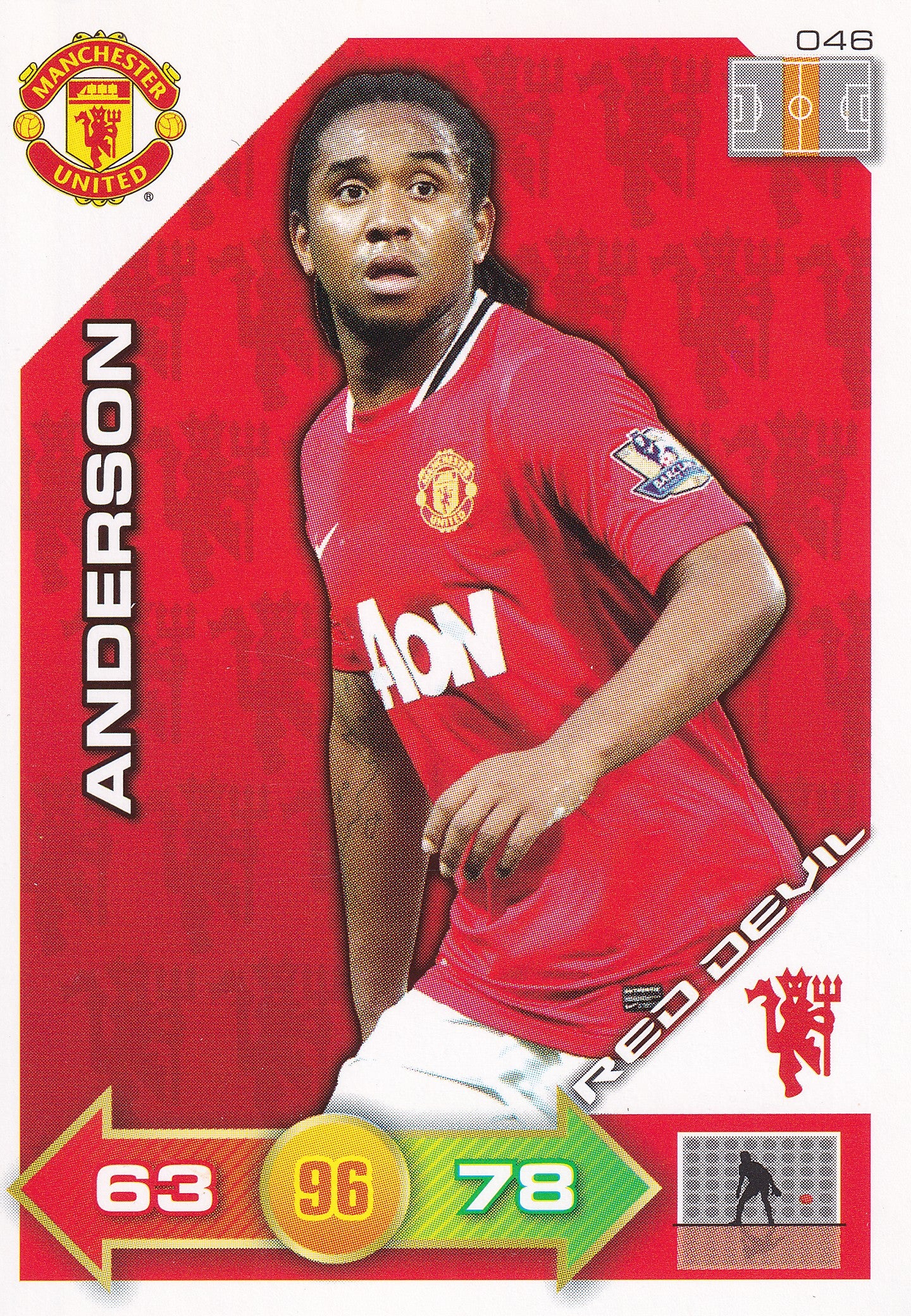 2011 - 046. ANDERSON - MANCHESTER UNITED - RED DEVIL