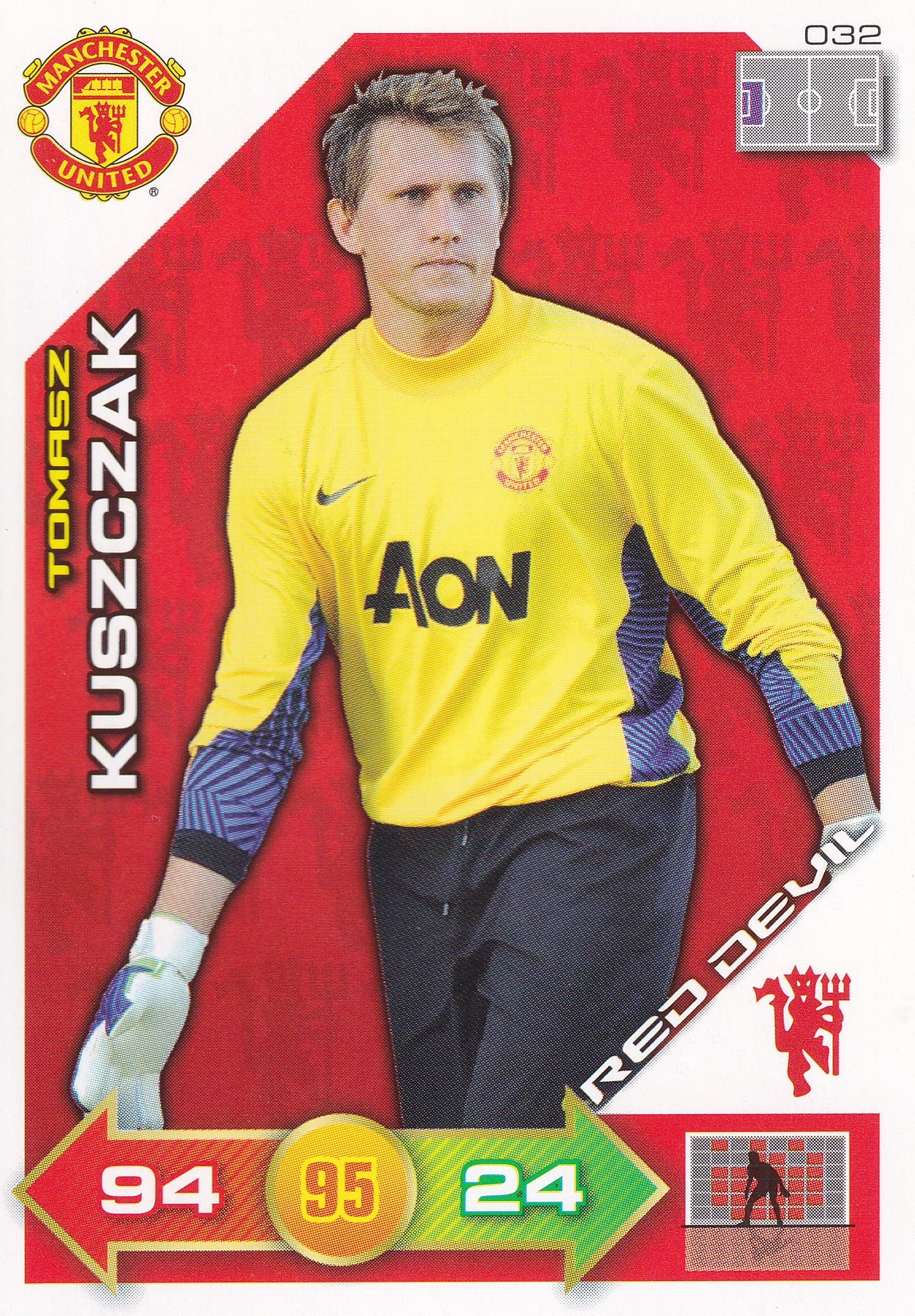 2011 - 032. TOMASZ KUSZCZAK - MANCHESTER UNITED - RED DEVIL