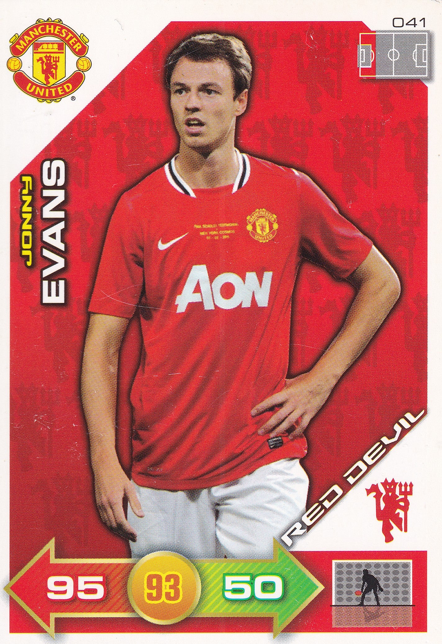 2011 - 041. JONNY EVANS - MANCHESTER UNITED - RED DEVIL