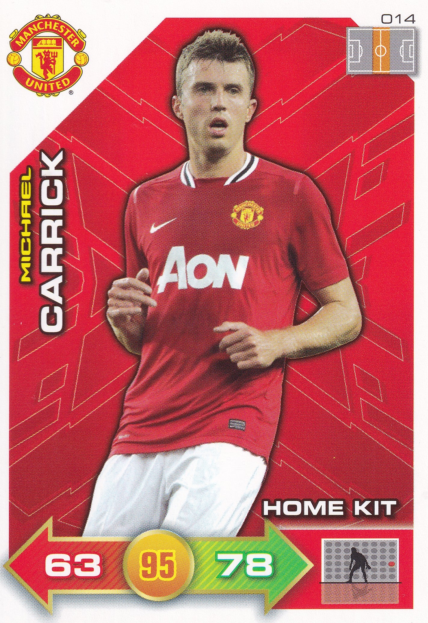 2011 - 014. MICHAEL CARRICK - MANCHESTER UNITED - HOME KIT