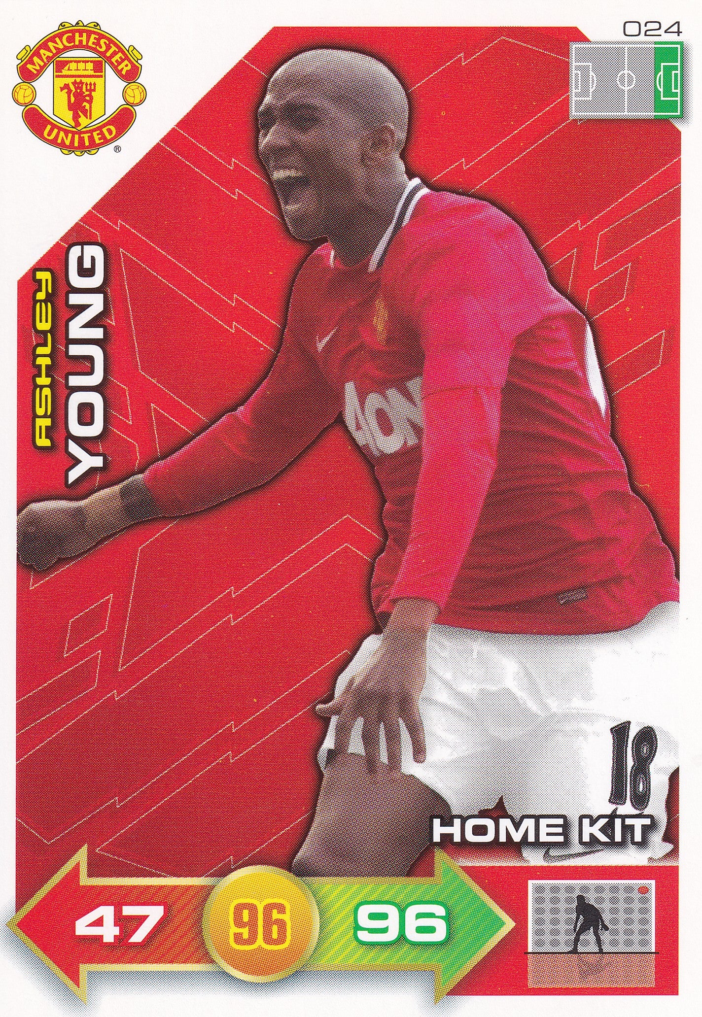 2011 - 024. ASHLEY YOUNH - MANCHESTER UNITED - HOME KIT