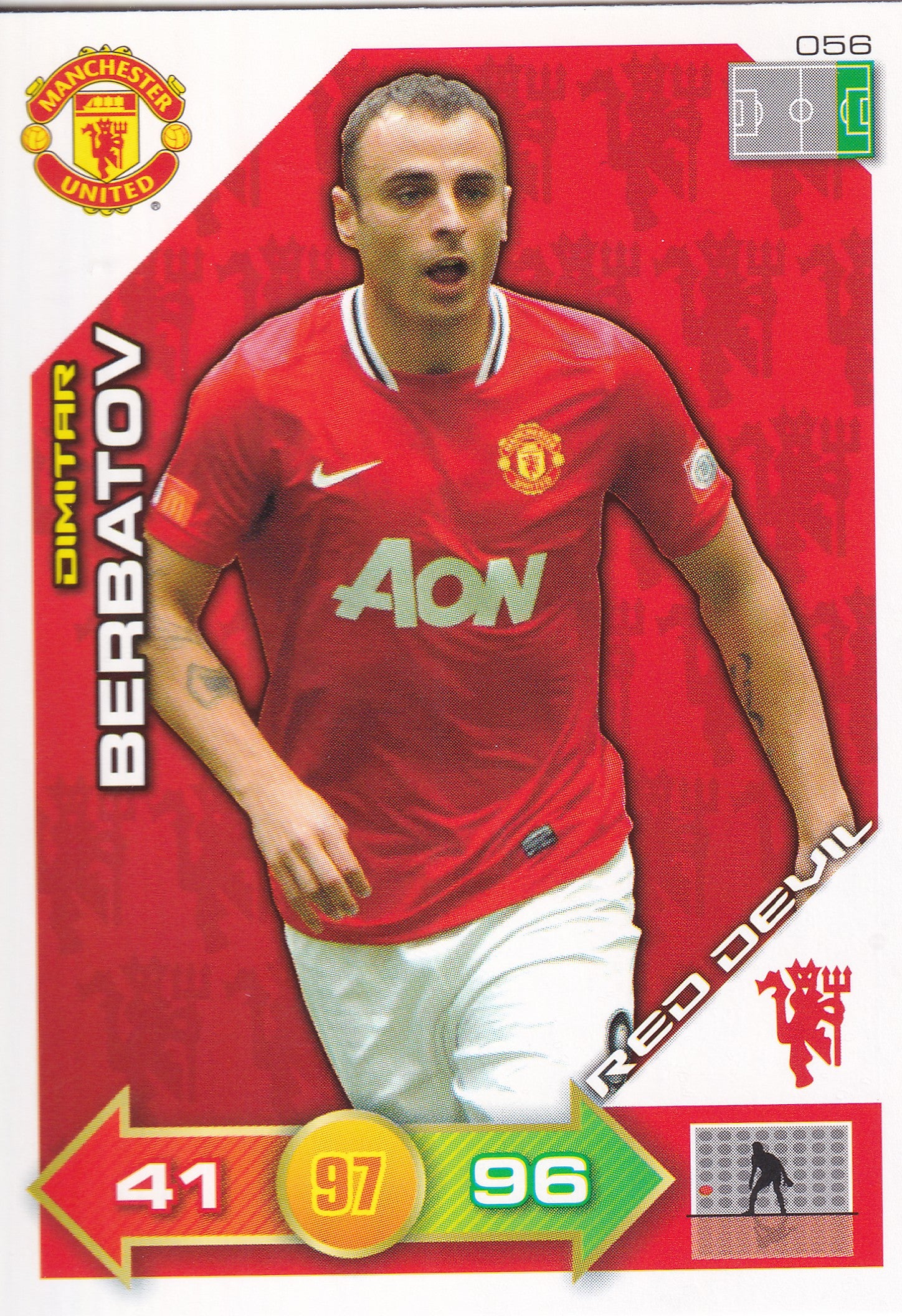 2011 - 056. DIMITAR BERBATOV - MANCHESTER UNITED - RED DEVIL