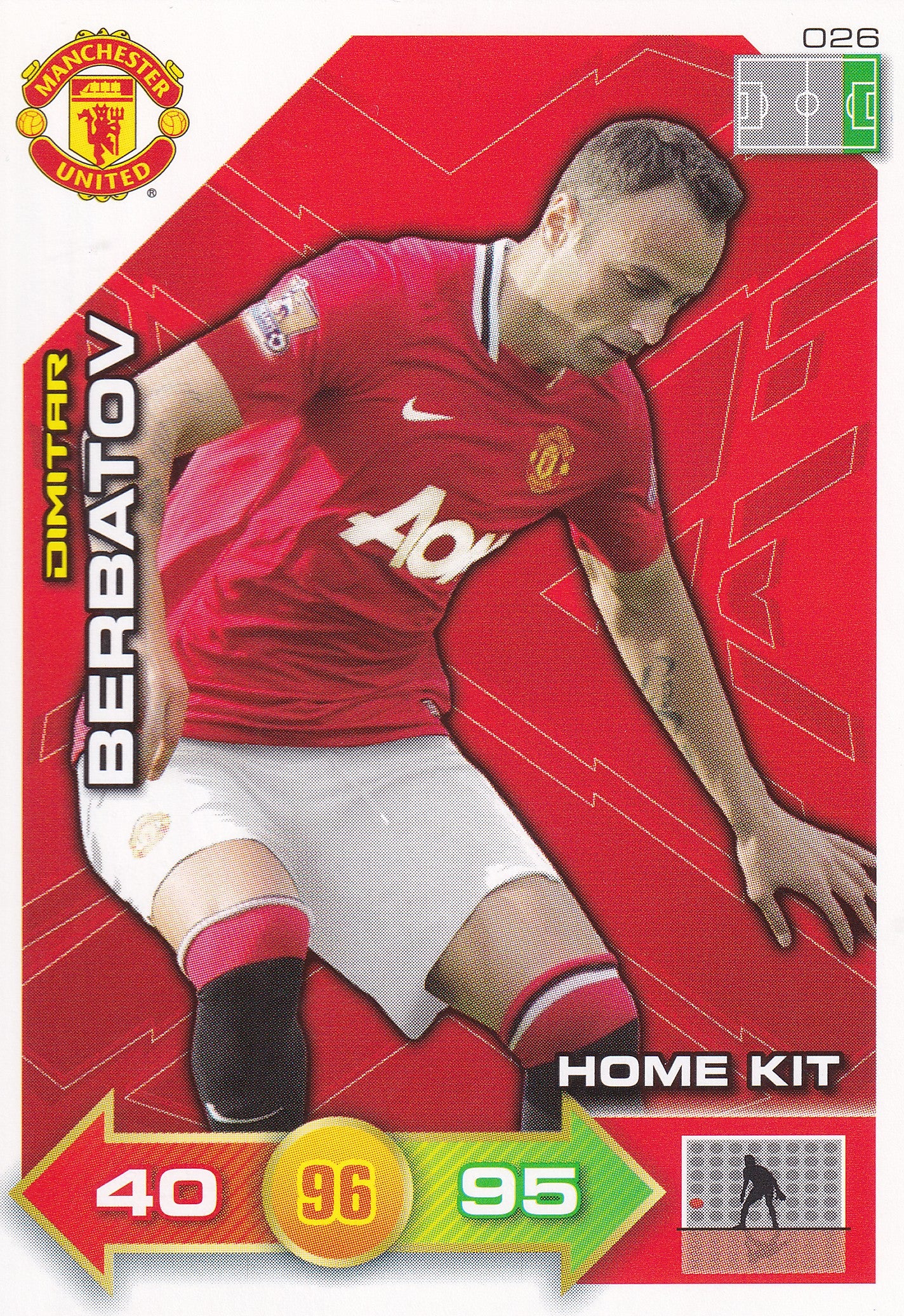 2011 - 026. DIMITAR BERBATOV - MANCHESTER UNITED - HOME KIT