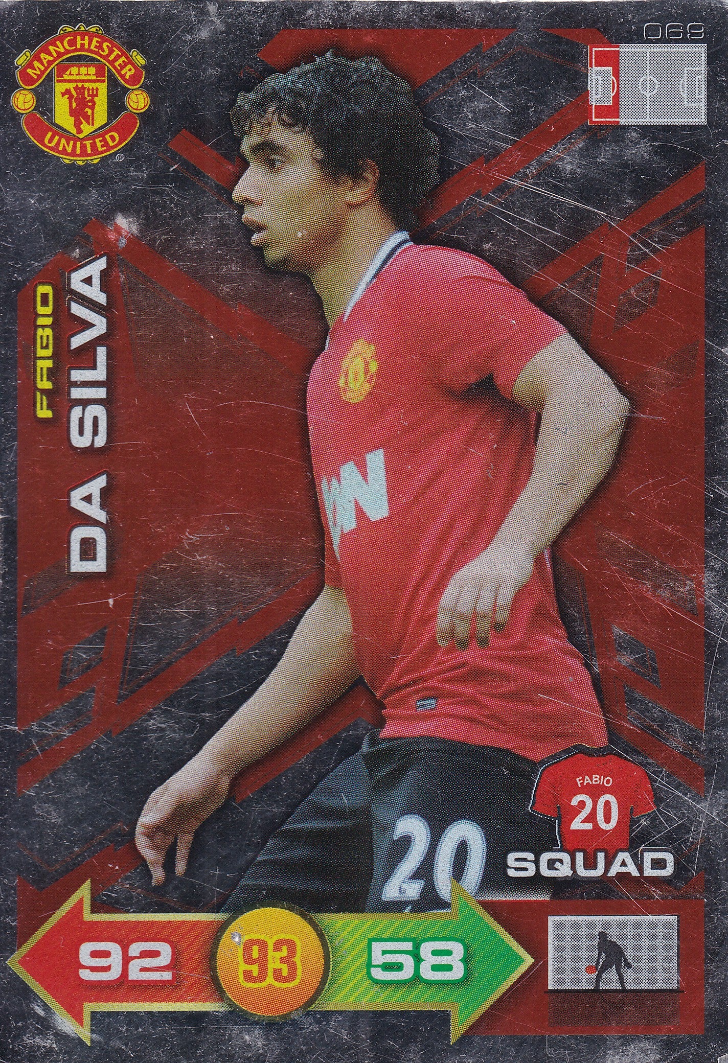 2011 - 069. FABIO DA SILVA - MANCHESTER UNITED - SQUAD