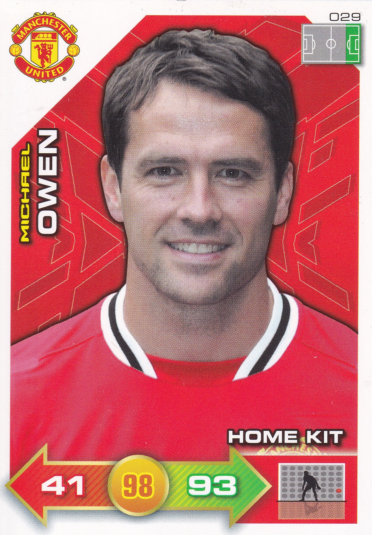 2011 - 029. MICHAEL OWEN - MANCHESTER UNITED - HOME KIT