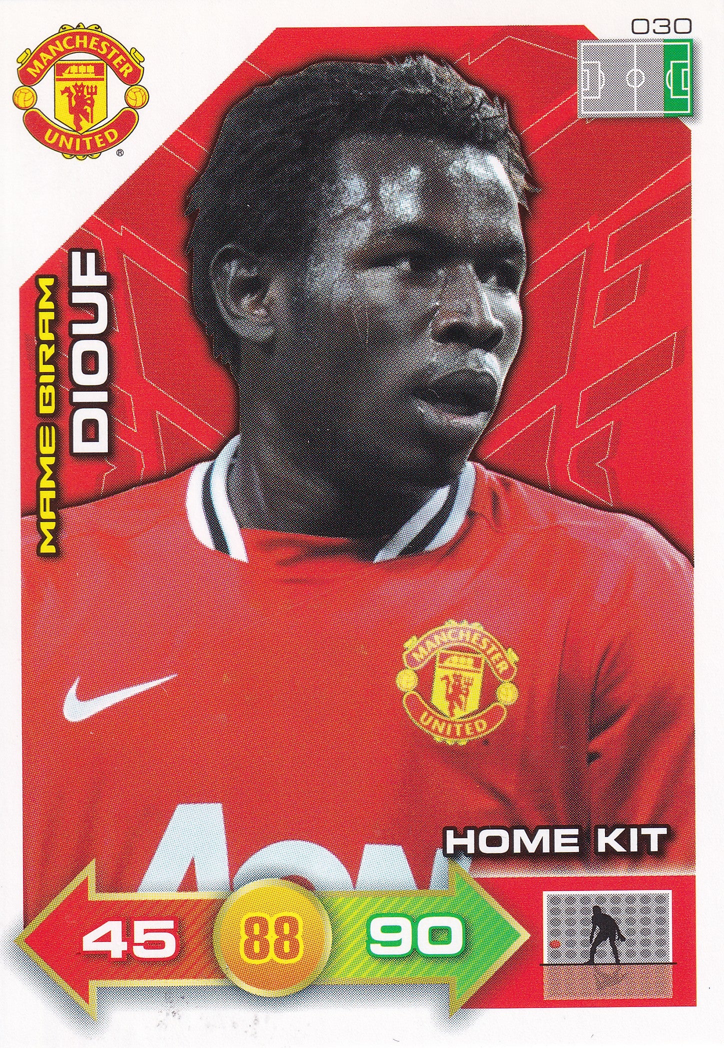 2011 - 030. MAME BIRAM DIOUF - MANCHESTER UNITED - HOME KIT
