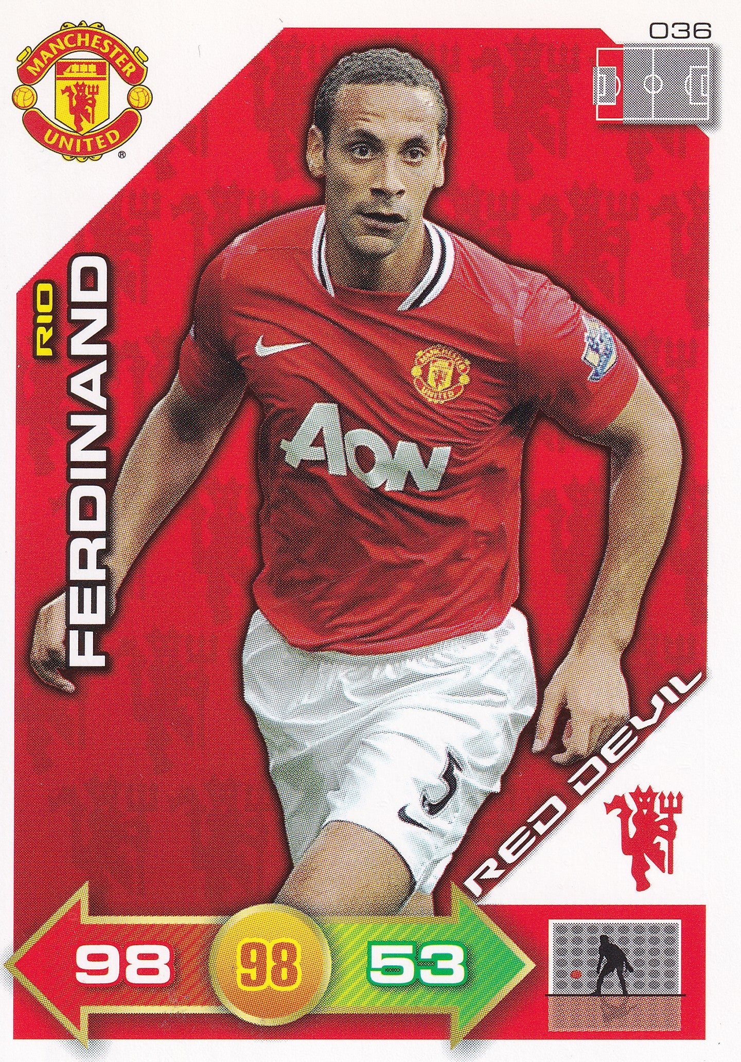2011 - 036. RIO FERDINAND - MANCHESTER UNITED - RED DEVIL