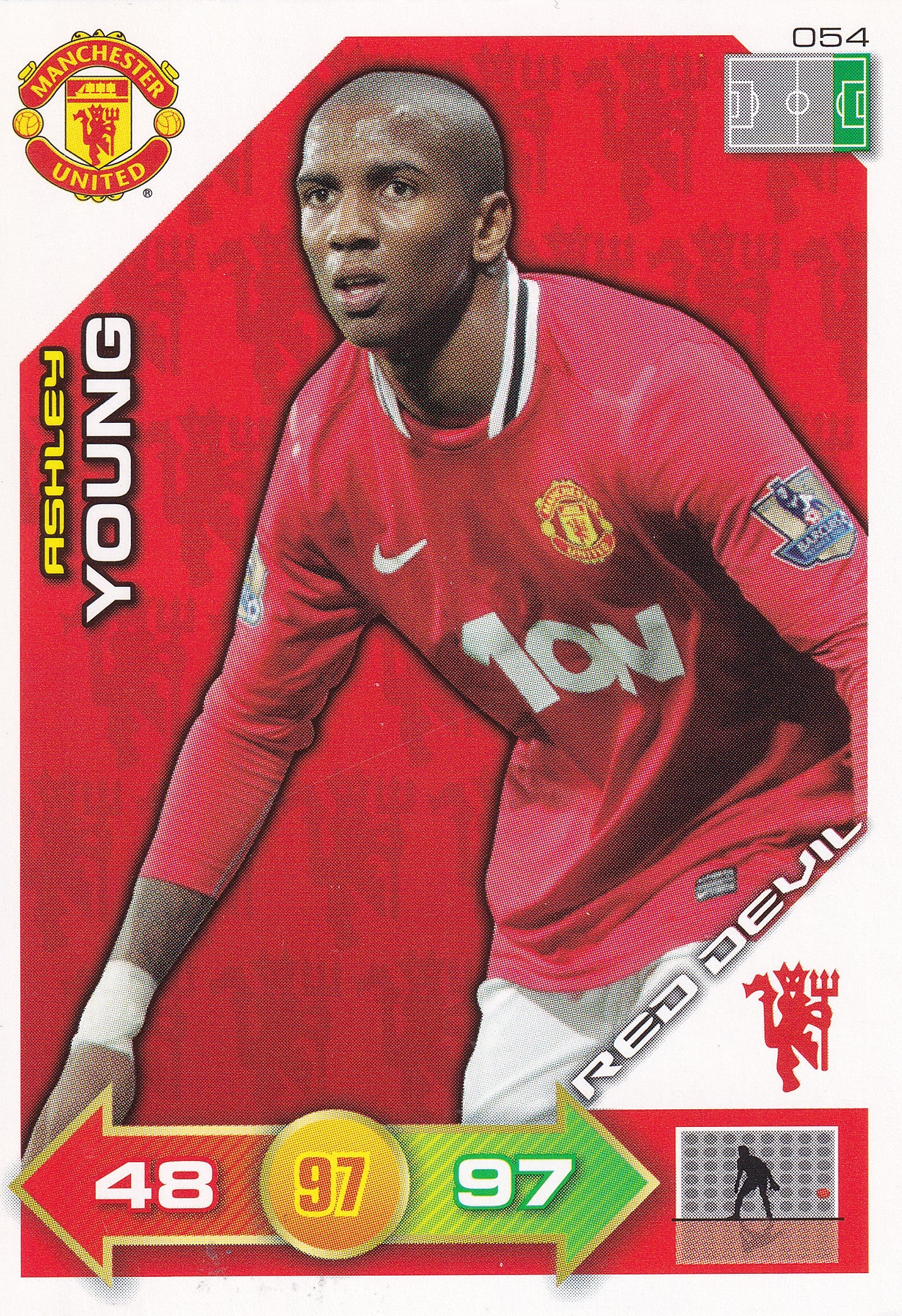 2011 - 054. ASHLEY YOUNG - MANCHESTER UNITED - RED DEVIL