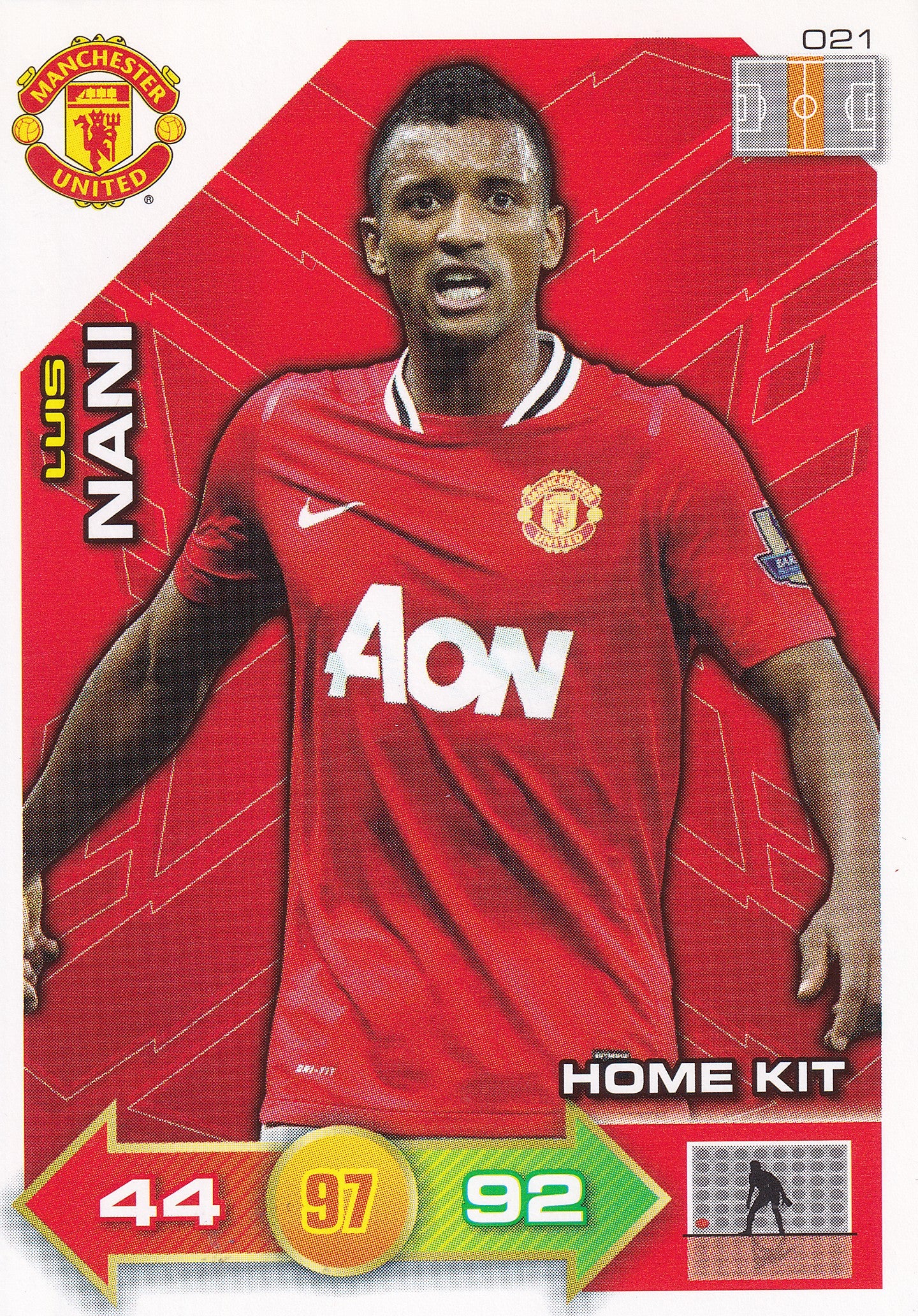2011 - 021. LUIS NANI - MANCHESTER UNITED - HOME KIT