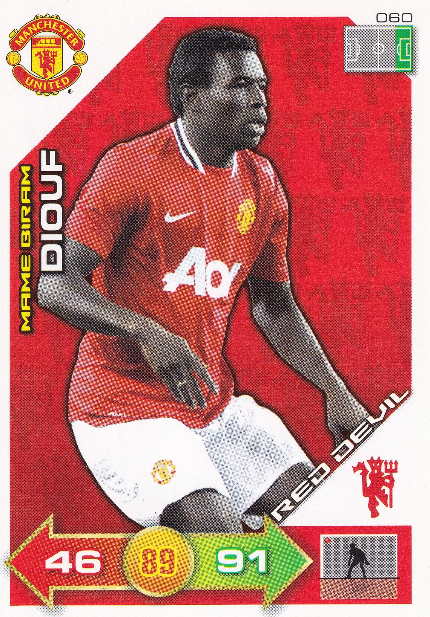 2011 - 060. MAME BIRAM DIOUF - MANCHESTER UNITED - RED DEVIL