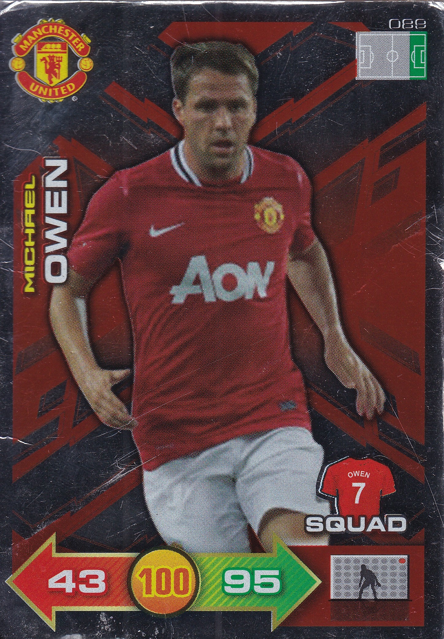 2011 - 089. MICHAEL OWEN - MANCHESTER UNITED - SQUAD