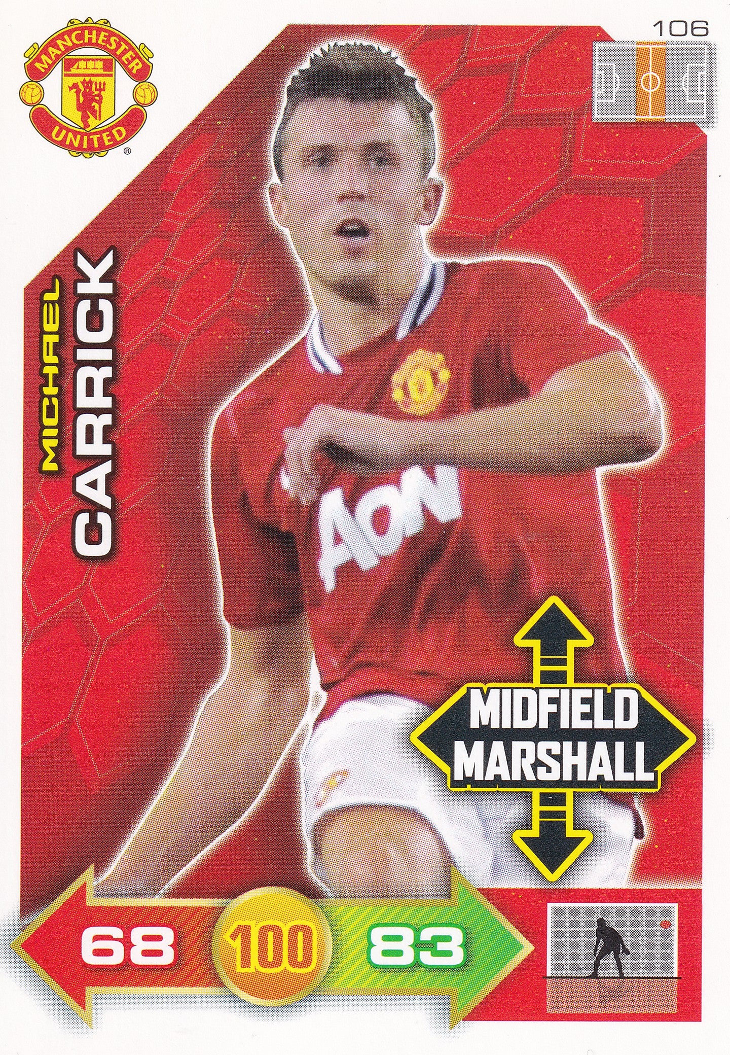 2011 - 106. MICHAEL CARRICK - MANCHESTER UNITED - MIDFIELD MARSHALL