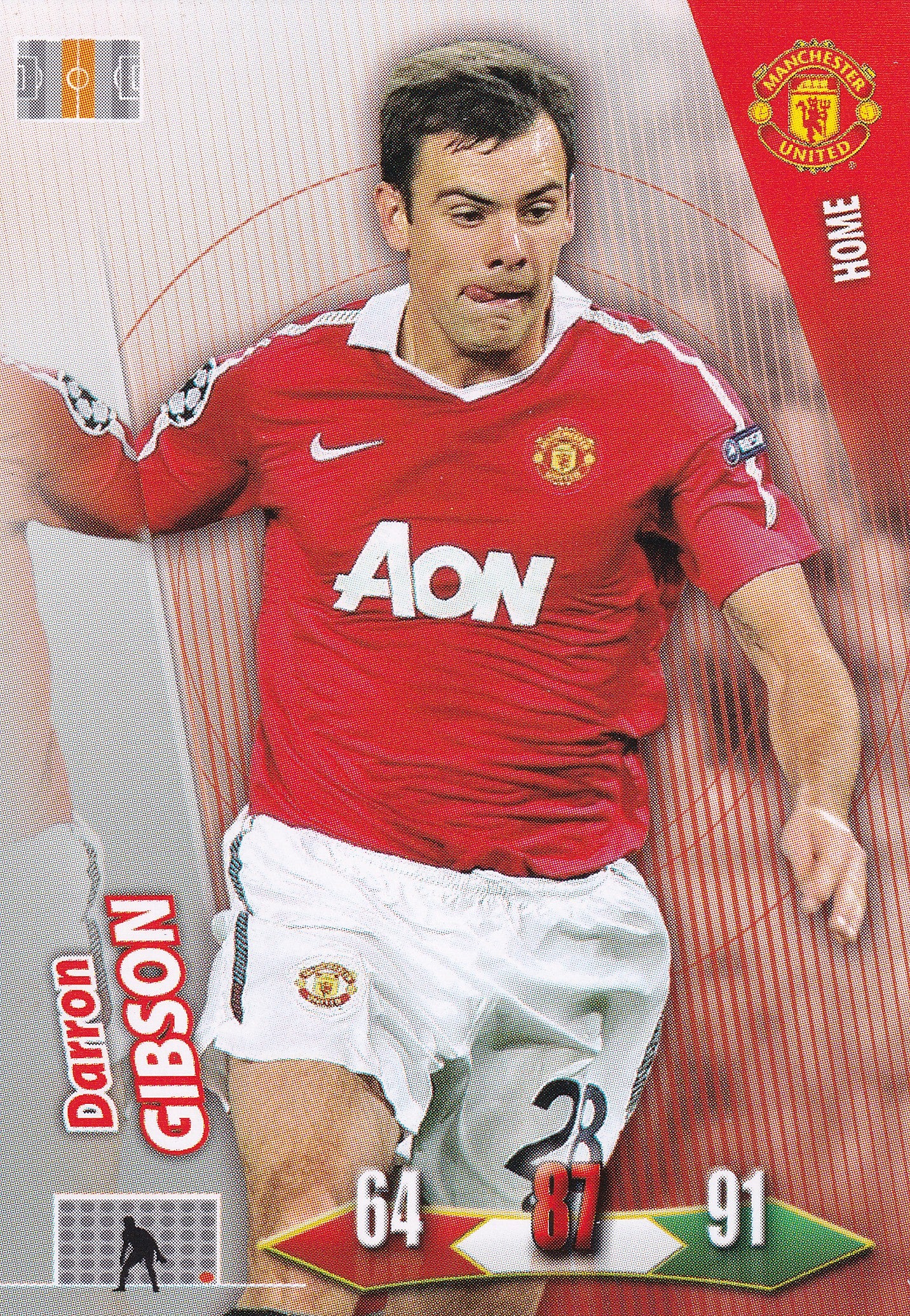 2010/11 - DARRON GIBSON - MANCHESTER UNITED - HOME