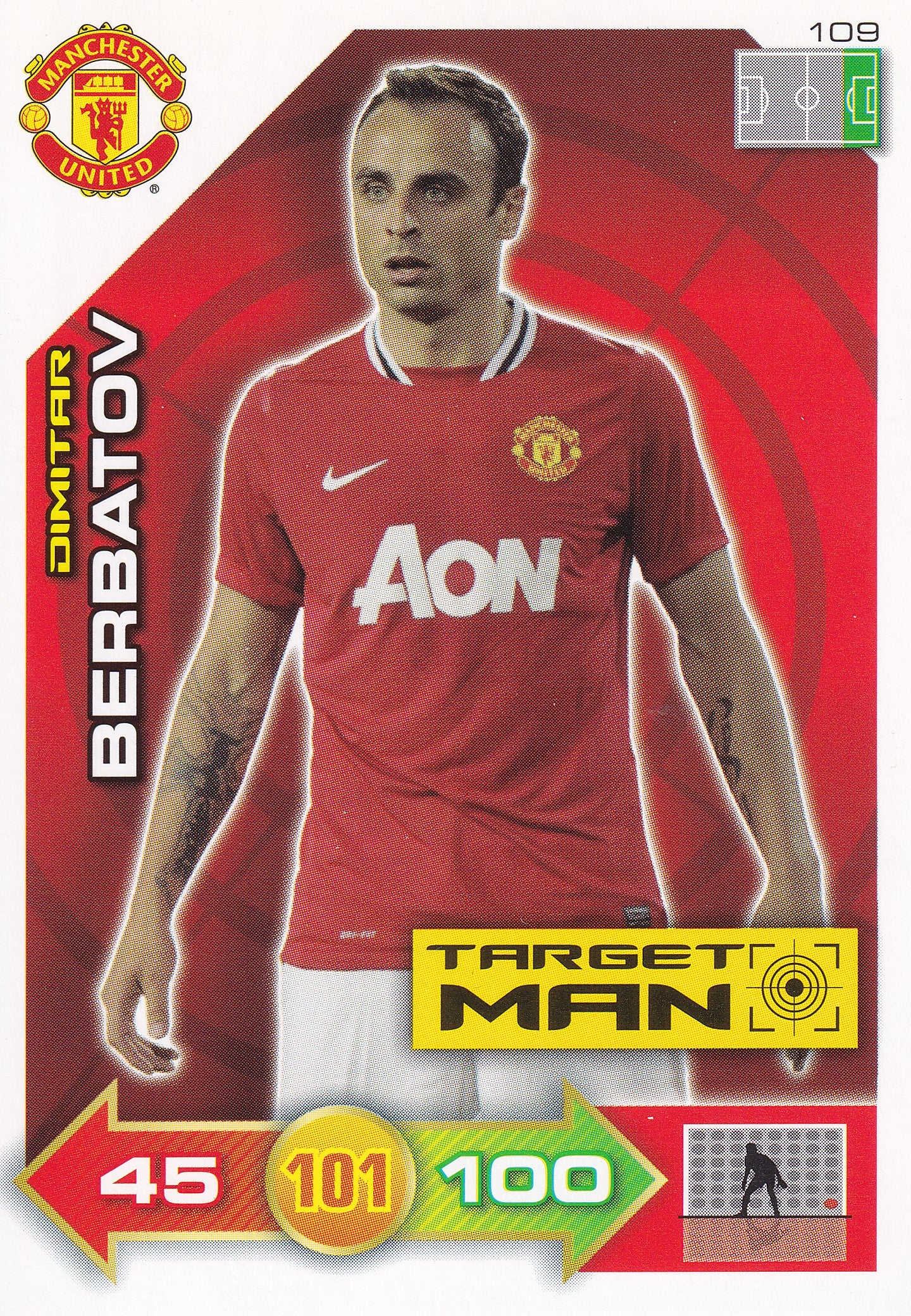 2011 - 109. DIMITAR BERBATOV - MANCHESTER UNITED - TARGET MAN