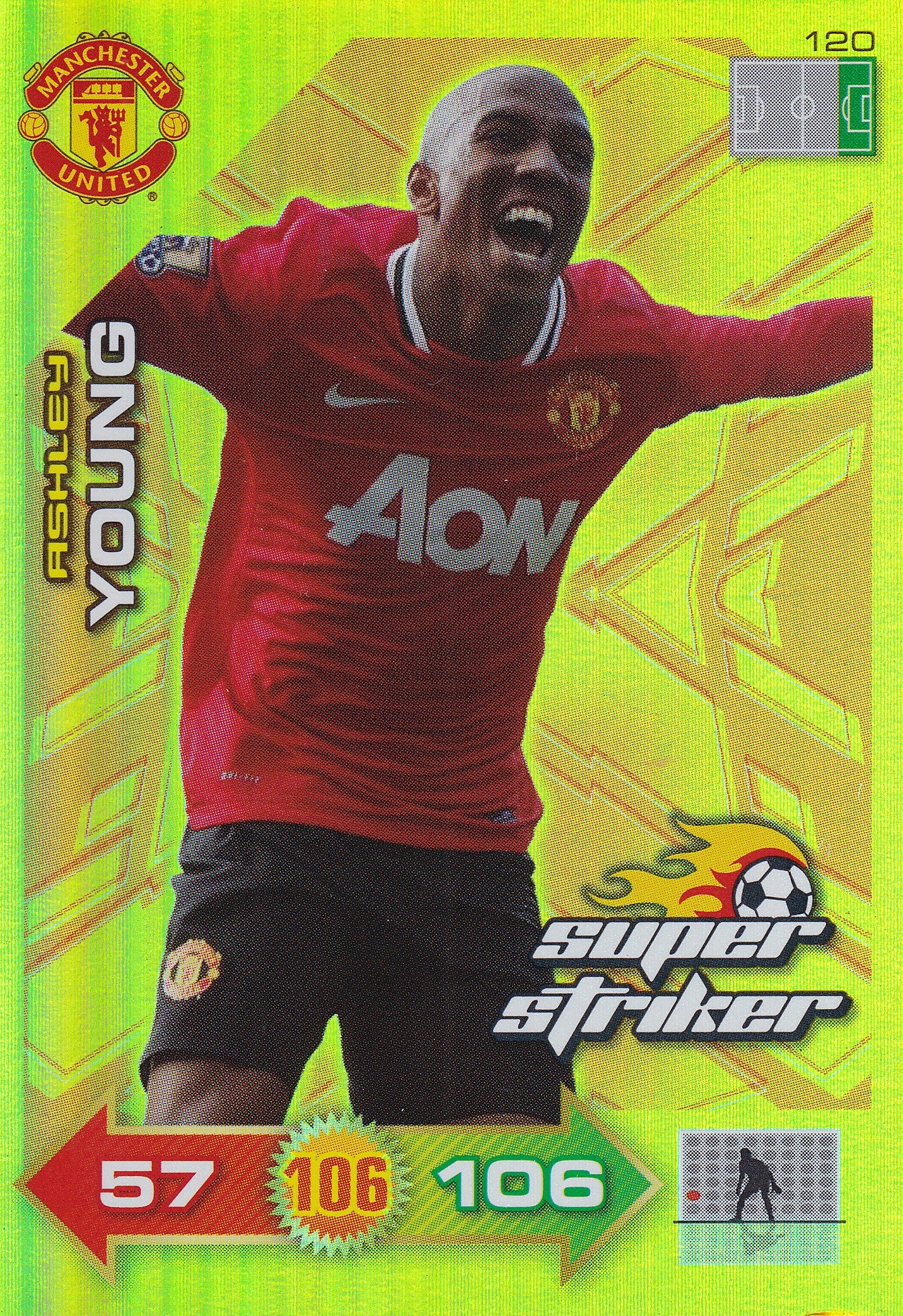 2011 - 120. ASHLEY YOUNG - MANCHESTER UNITED - SUPER STRIKER