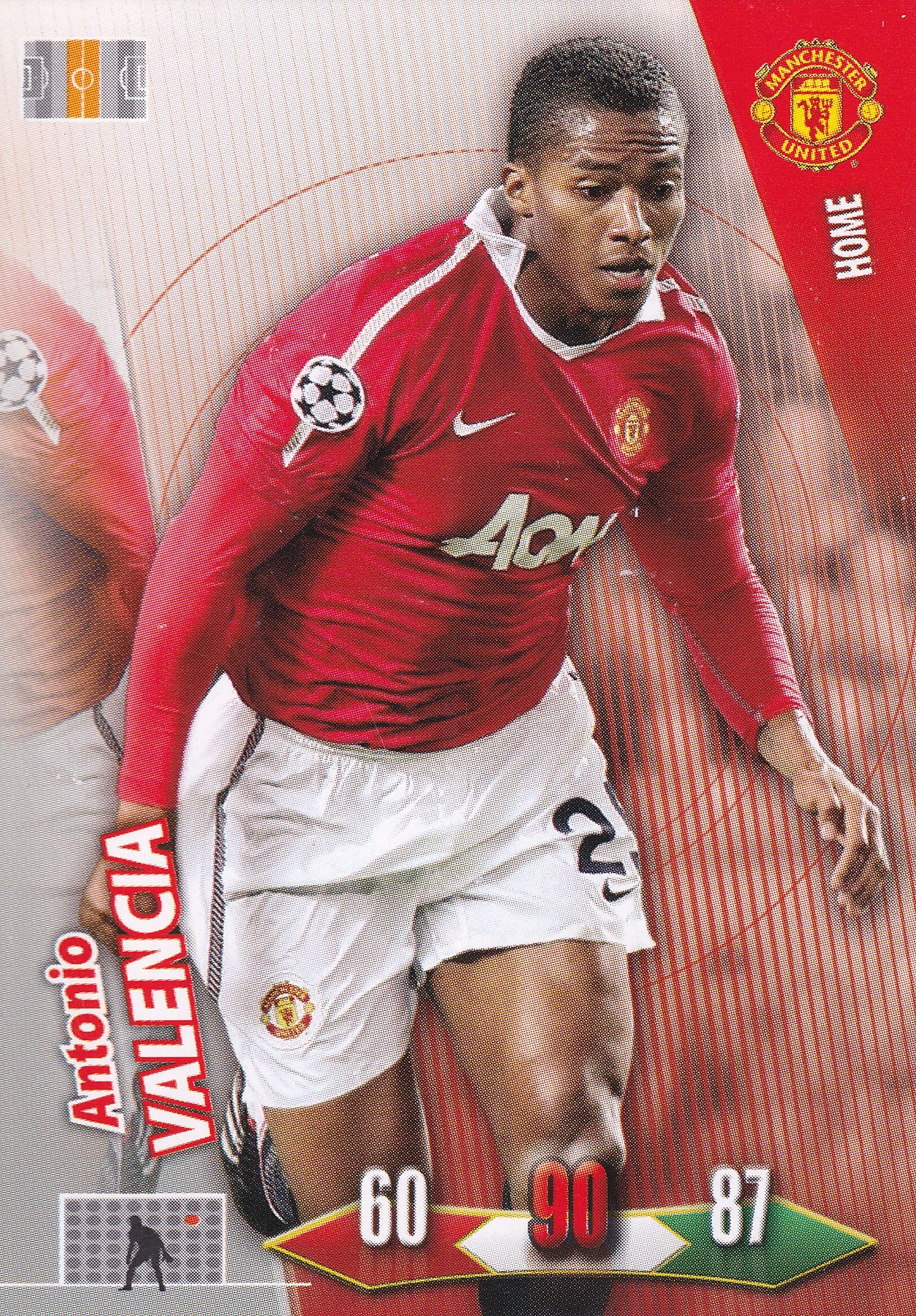 2010/11 - ANTONIO VALENCIA - MANCHESTER UNITED - HOME