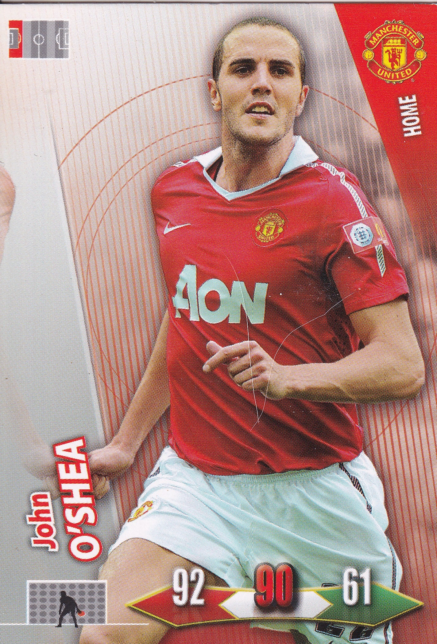 2010/11 - JOHN O'SHEA - MANCHESTER UNITED - HOME