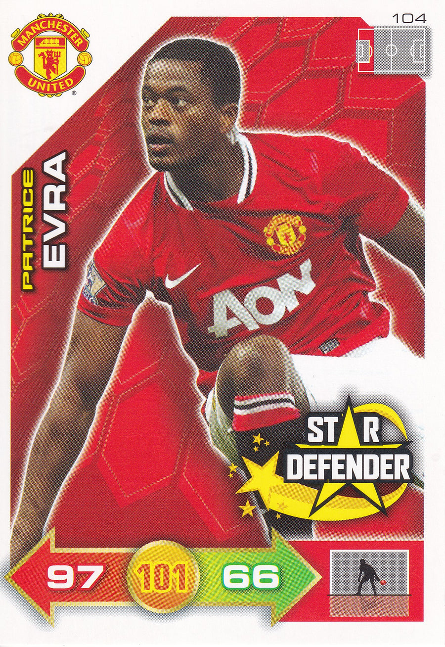 2011 - 104. PATRICE EVRA - MANCHESTER UNITED - STAR DEFENDER