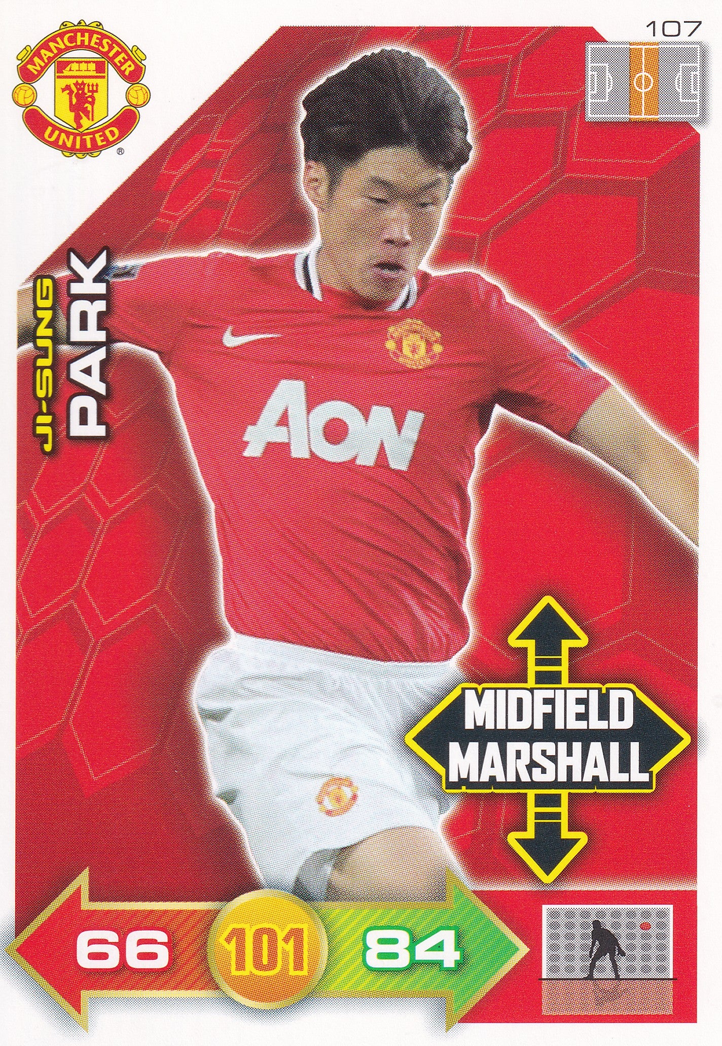 2011 - 107. JI-SUNG PARK - MANCHESTER UNITED - MIDFIELD MARSHALL