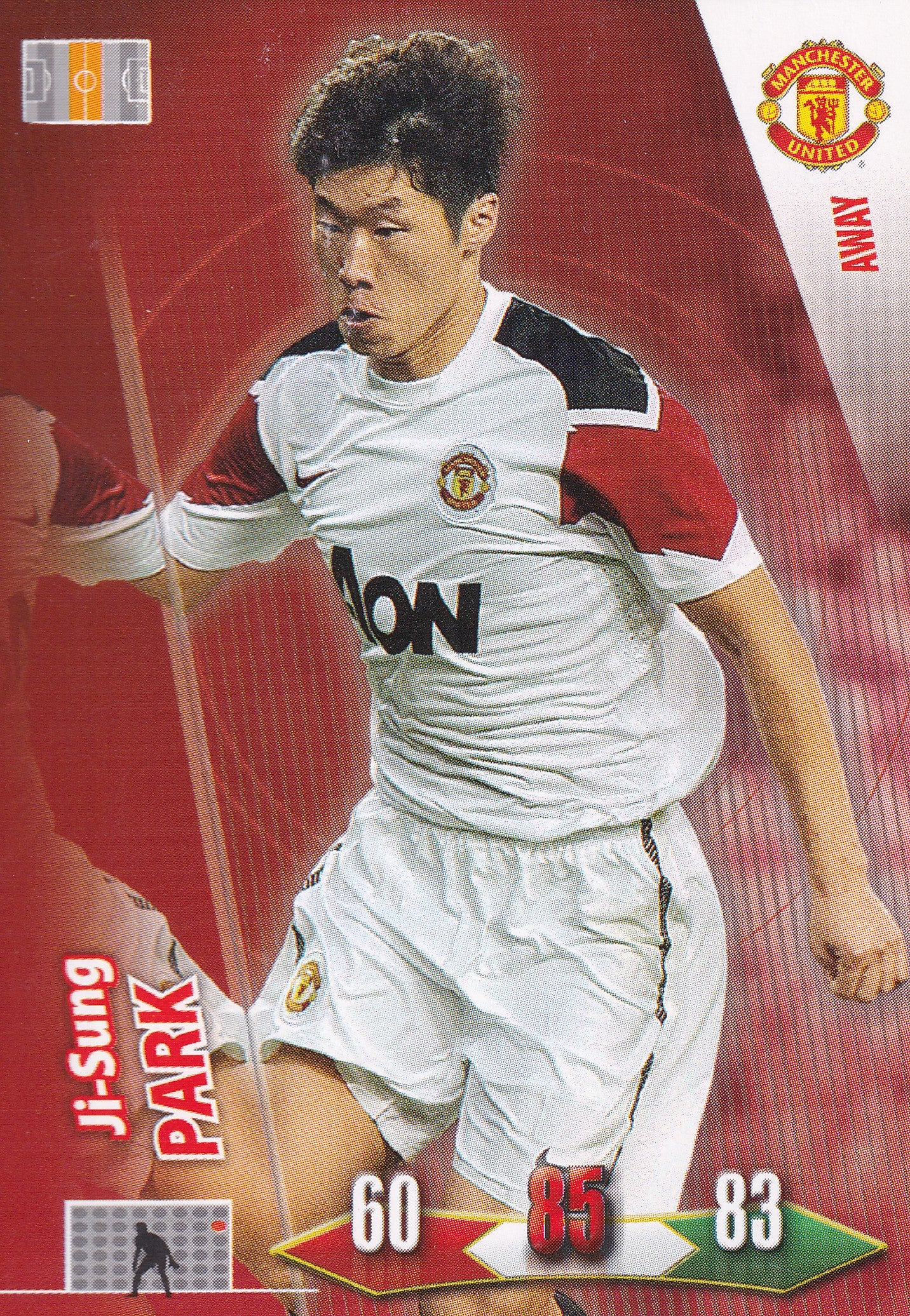 2010/11 - JI-SUNG PARK - MANCHESTER UNITED - AWAY
