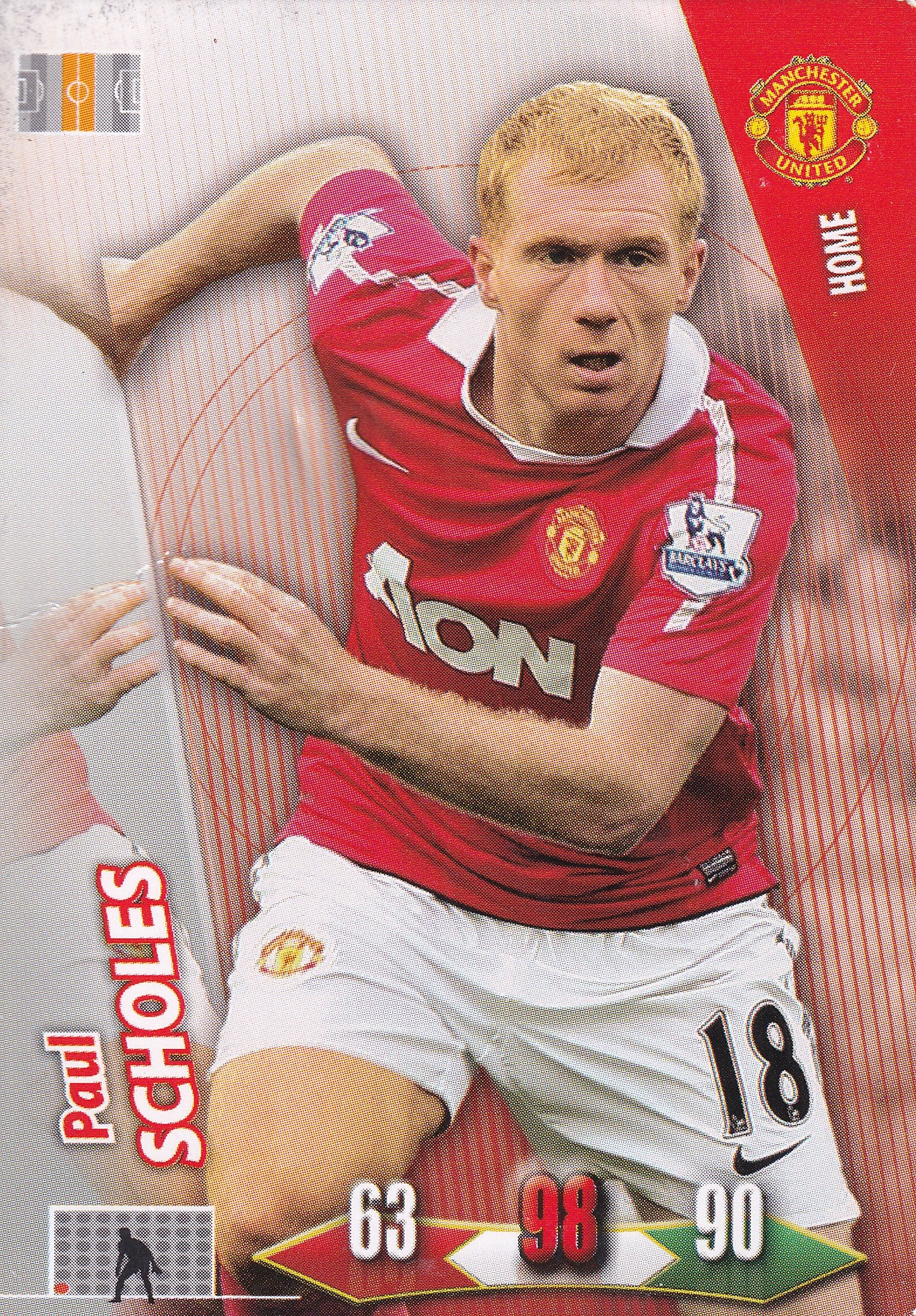 2010/11 - PAUL SCHOLES - MANCHESTER UNITED - HOME