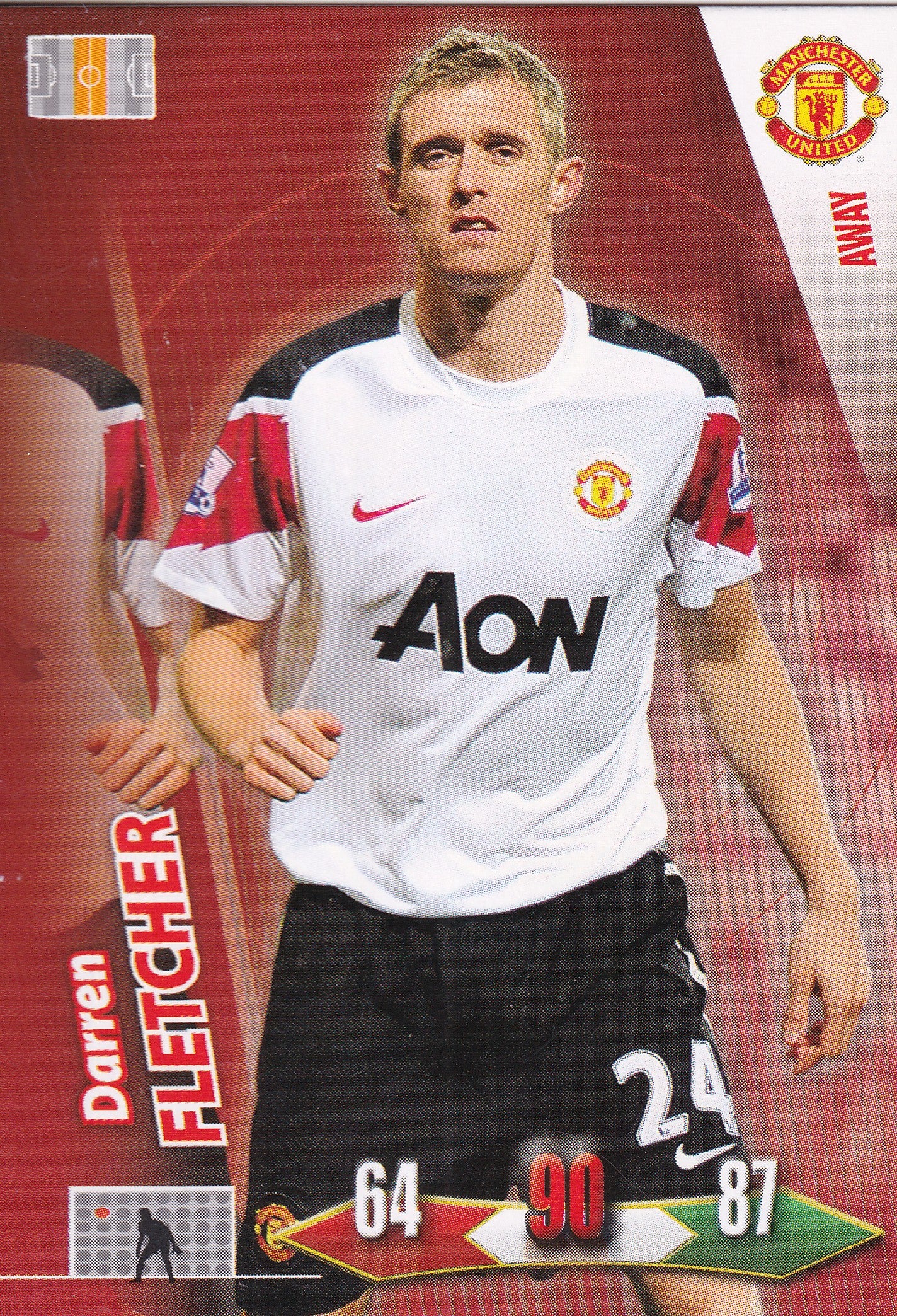 2010/11 - DARREN FLETCHER - MANCHESTER UNITED - AWAY