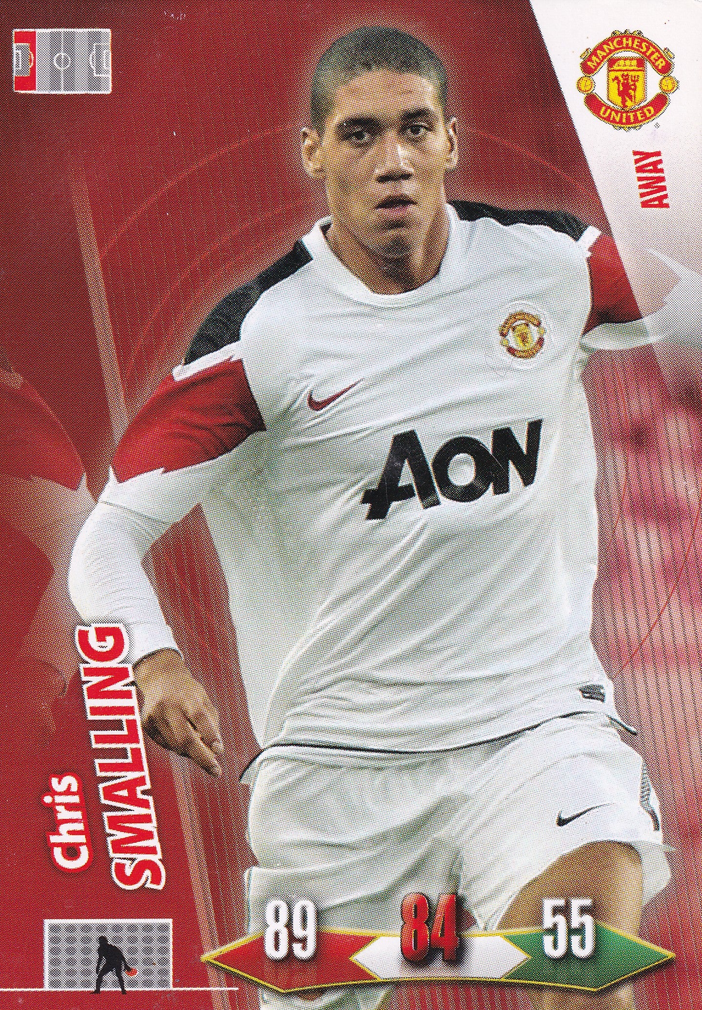 2010/11 - CHRIS SMALLING - MANCHESTER UNITED - AWAY