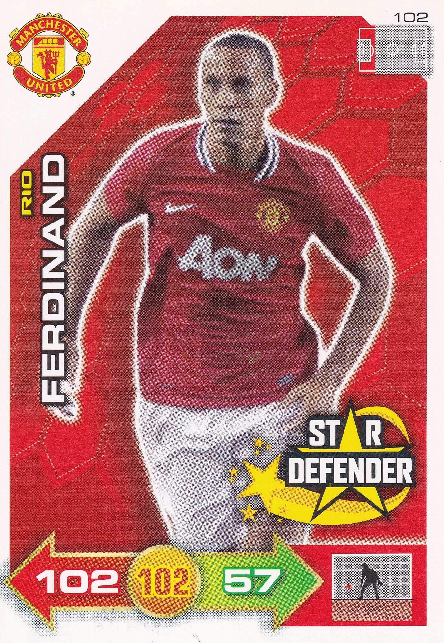 2011 - 102. RIO FERDINAND - MANCHESTER UNITED - STAR DEFENDER