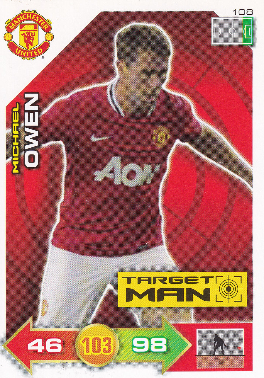 2011 - 108. MICHAEL OWEN - MANCHESTER UNITED - TARGET MAN
