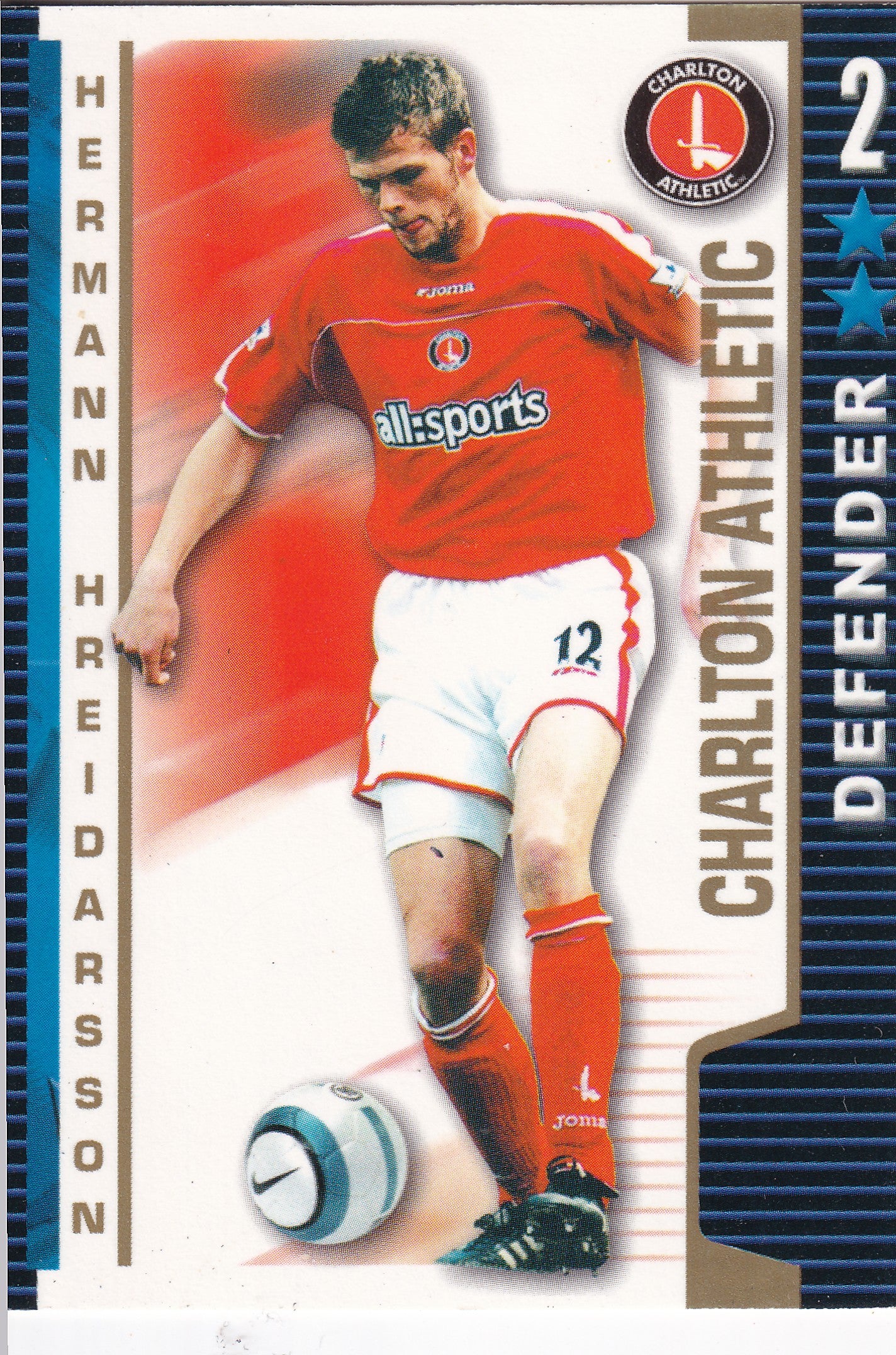 CHARLTON ATHLETIC - HERMANN HREIDARSSON