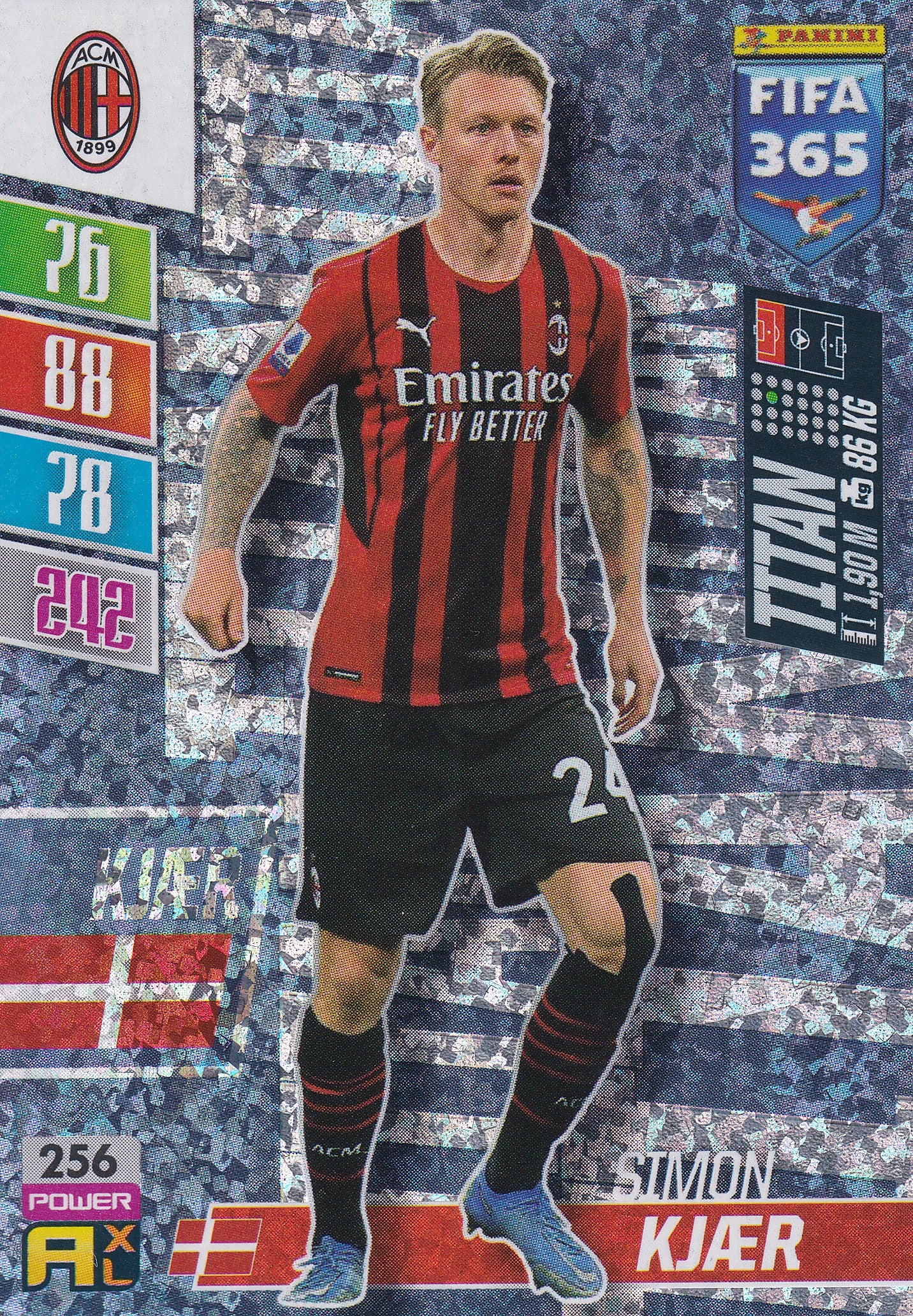 256. SIMON KJÆR - AC MILAN - TITAN