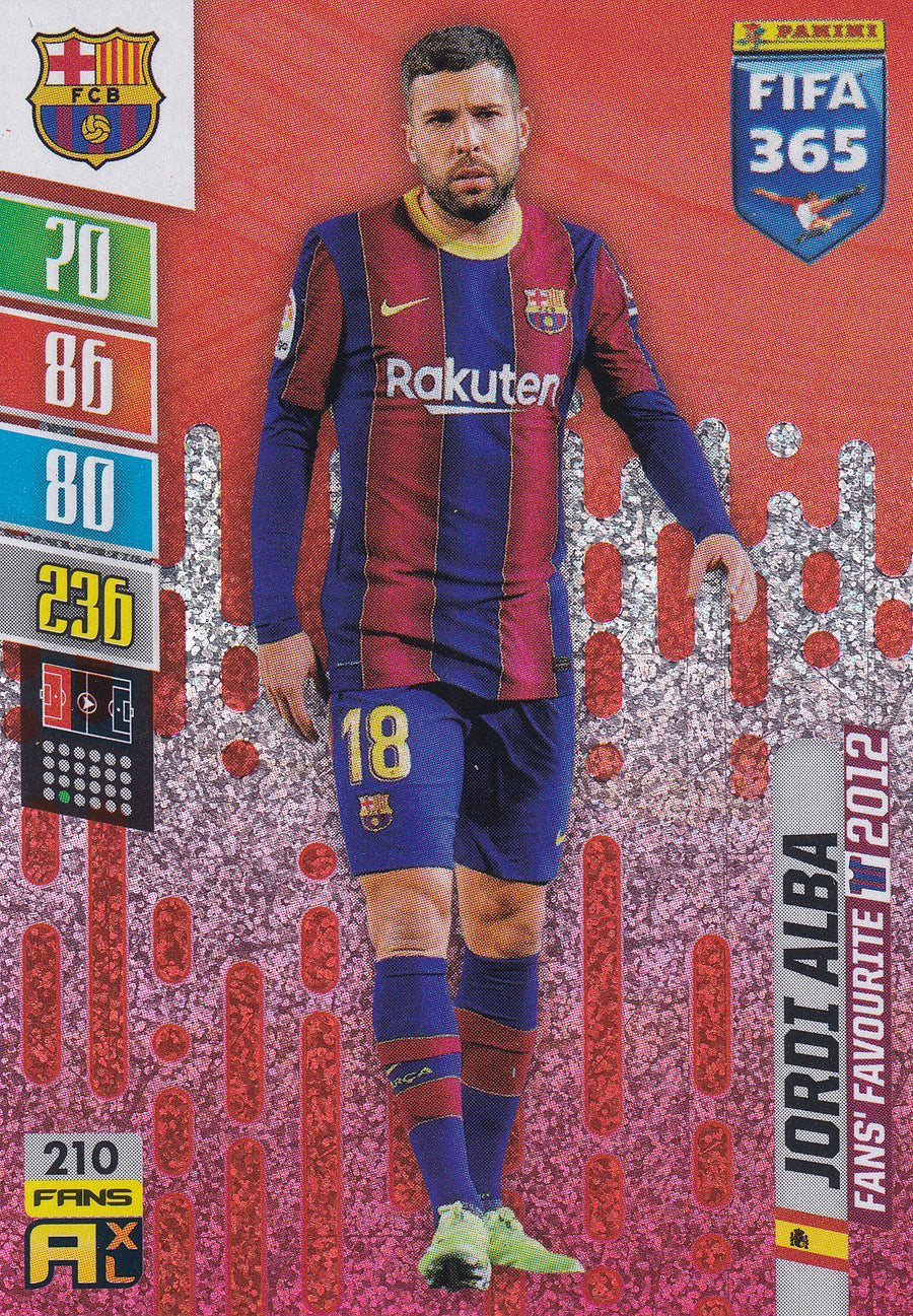 210. JORDI ALBA - FC BARCELONA - FANS' FAVOURITE