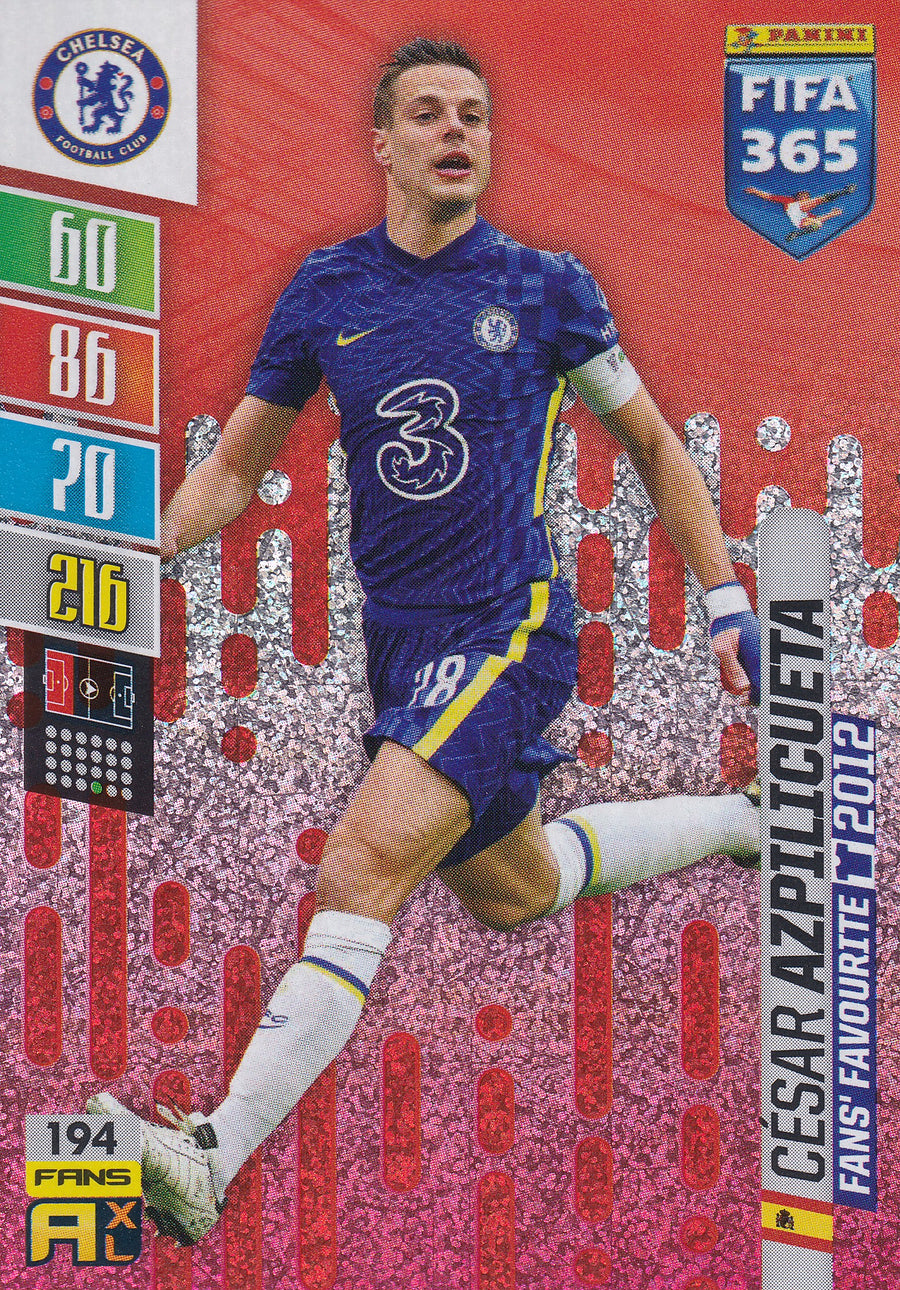 194. CESAR AZPILICUETA - CHELSEA - FANS' FAVOURITE
