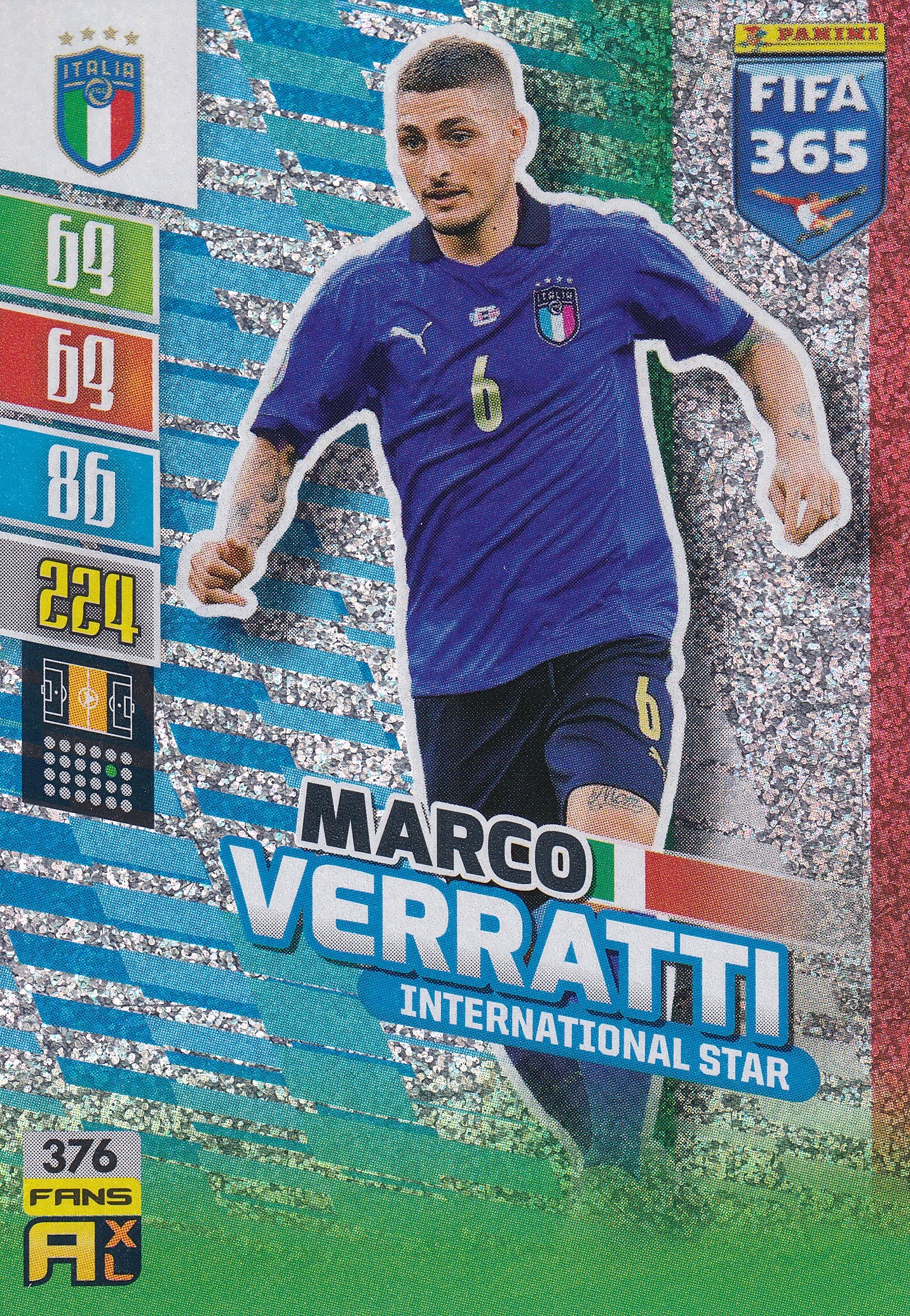 376. MARCO VERRATTI - ITALY - INTERNATIONAL STAR