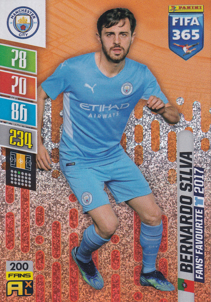 200. BERNARDO SILVA - MANCHESTER CITY - FANS' FAVOURITE