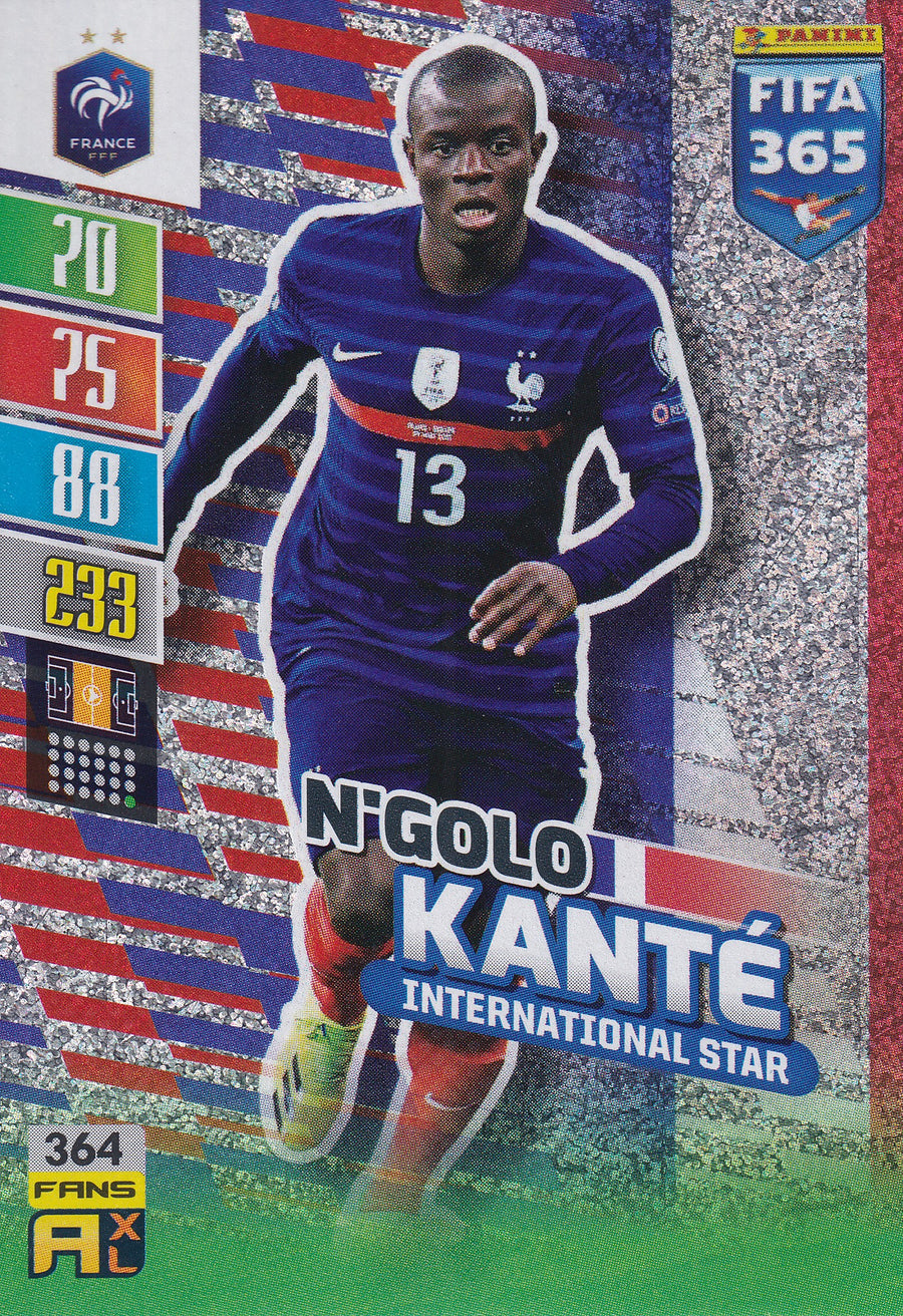364. N'GOLO KANTE - FRANCE - INTERNATIONAL STAR