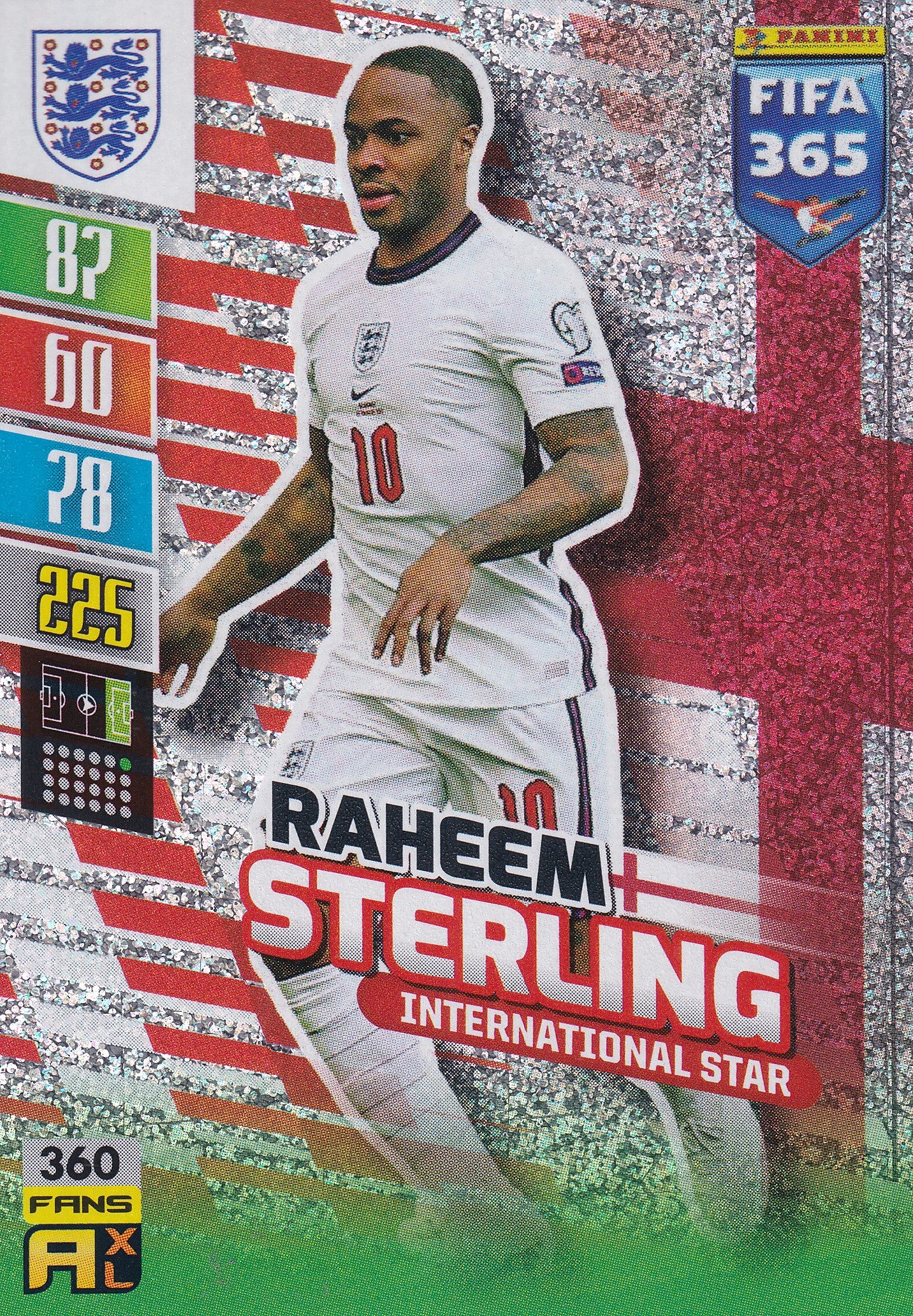 360. RAHEEM STERLING - ENGLAND - INTERNATIONAL STAR