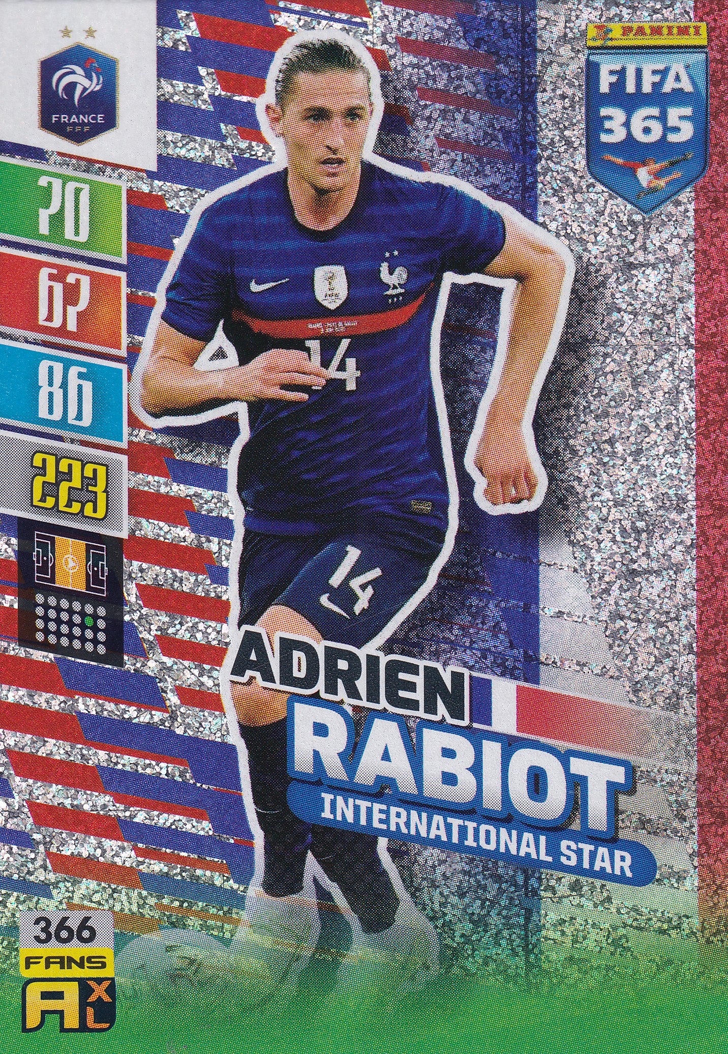 366. ADRIEN RABIOT - FRANCE - INTERNATIONAL STAR