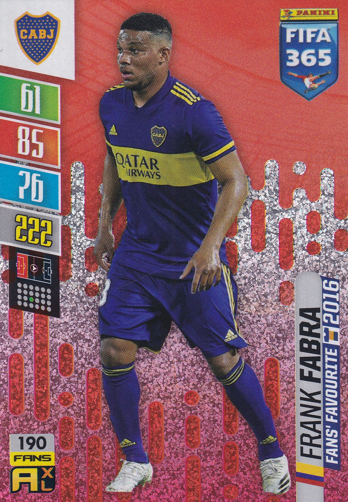 190. FRANK FABRA - BOCA JUNIORS - FANS' FAVOURITE